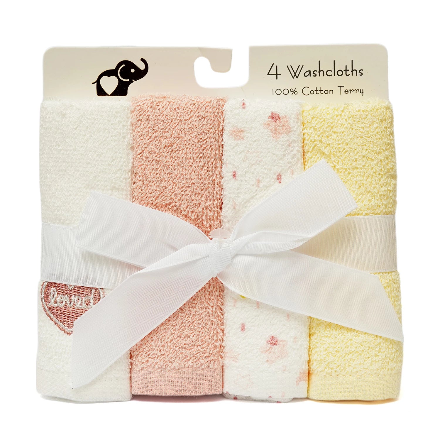 Baby Face Towels – Pack of 4 Soft Washcloths