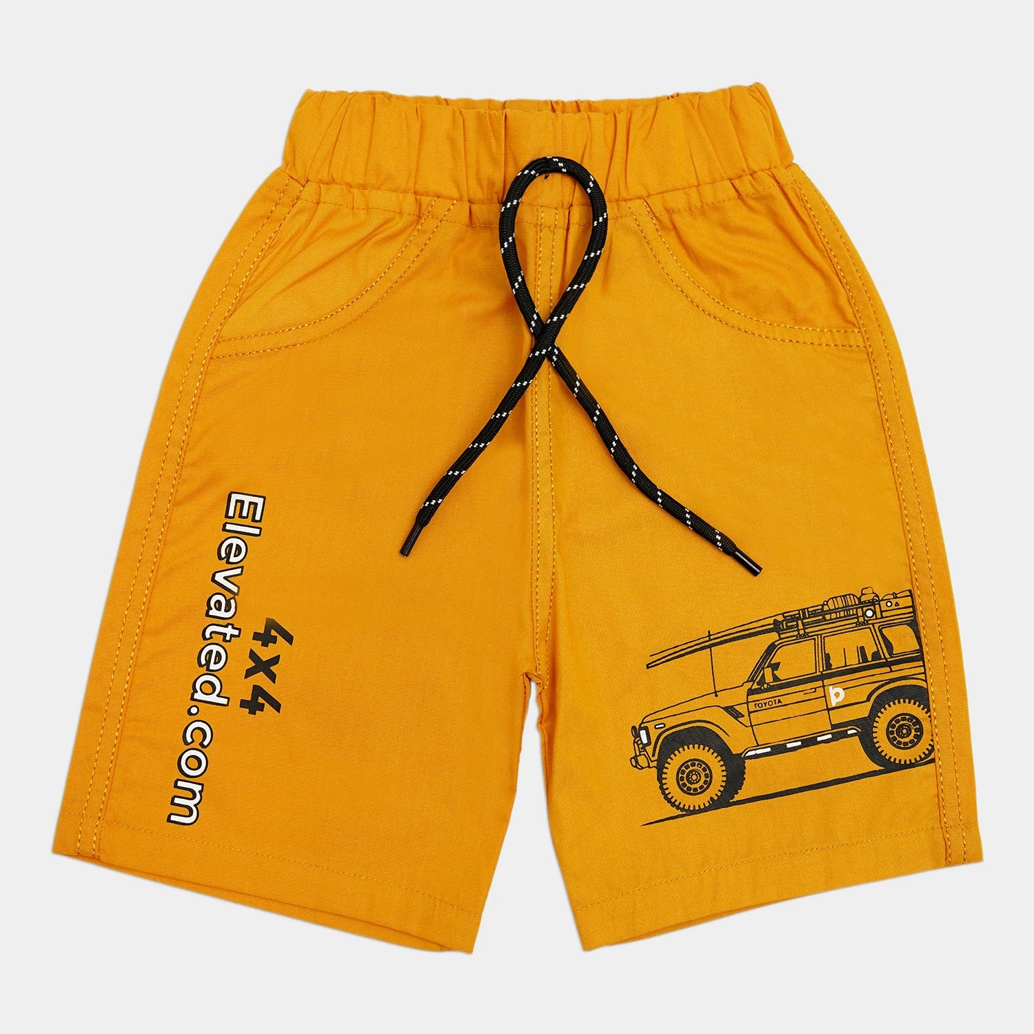 Kids’ 2-Piece Suit – Sleeveless Shirt & Shorts (Jeep Design)