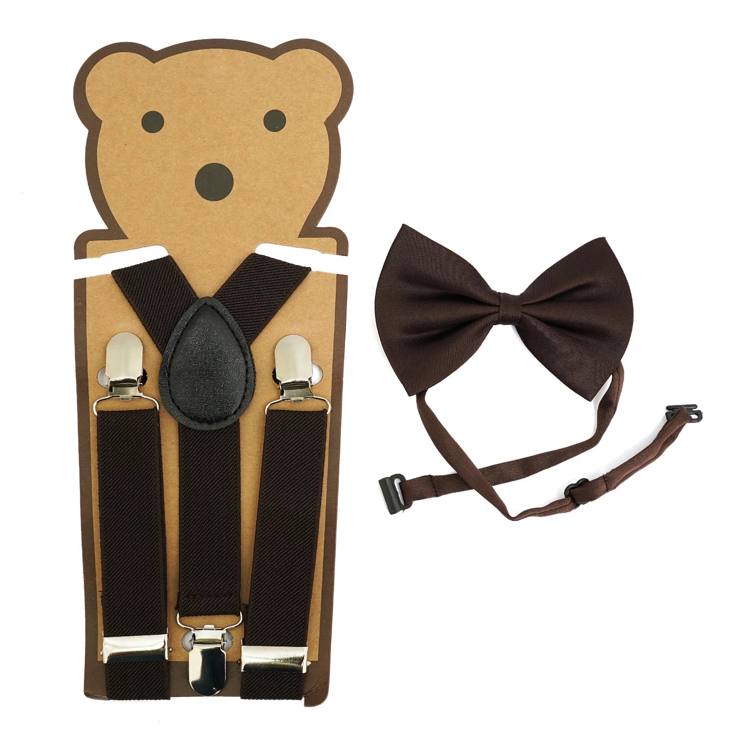 Kids Adjustable Suspenders & Bow Tie Set