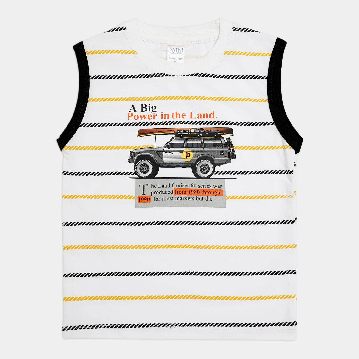 Kids’ 2-Piece Suit – Sleeveless Shirt & Shorts (Jeep Design)