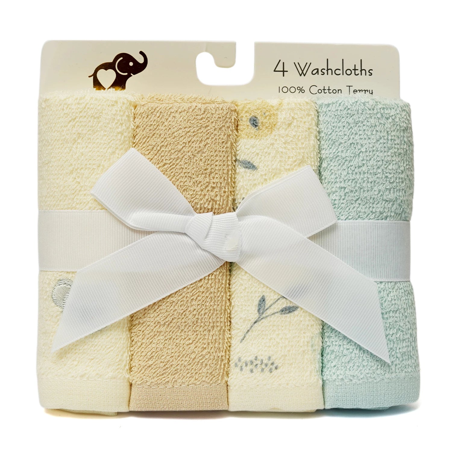 Baby Face Towels – Pack of 4 Soft Washcloths