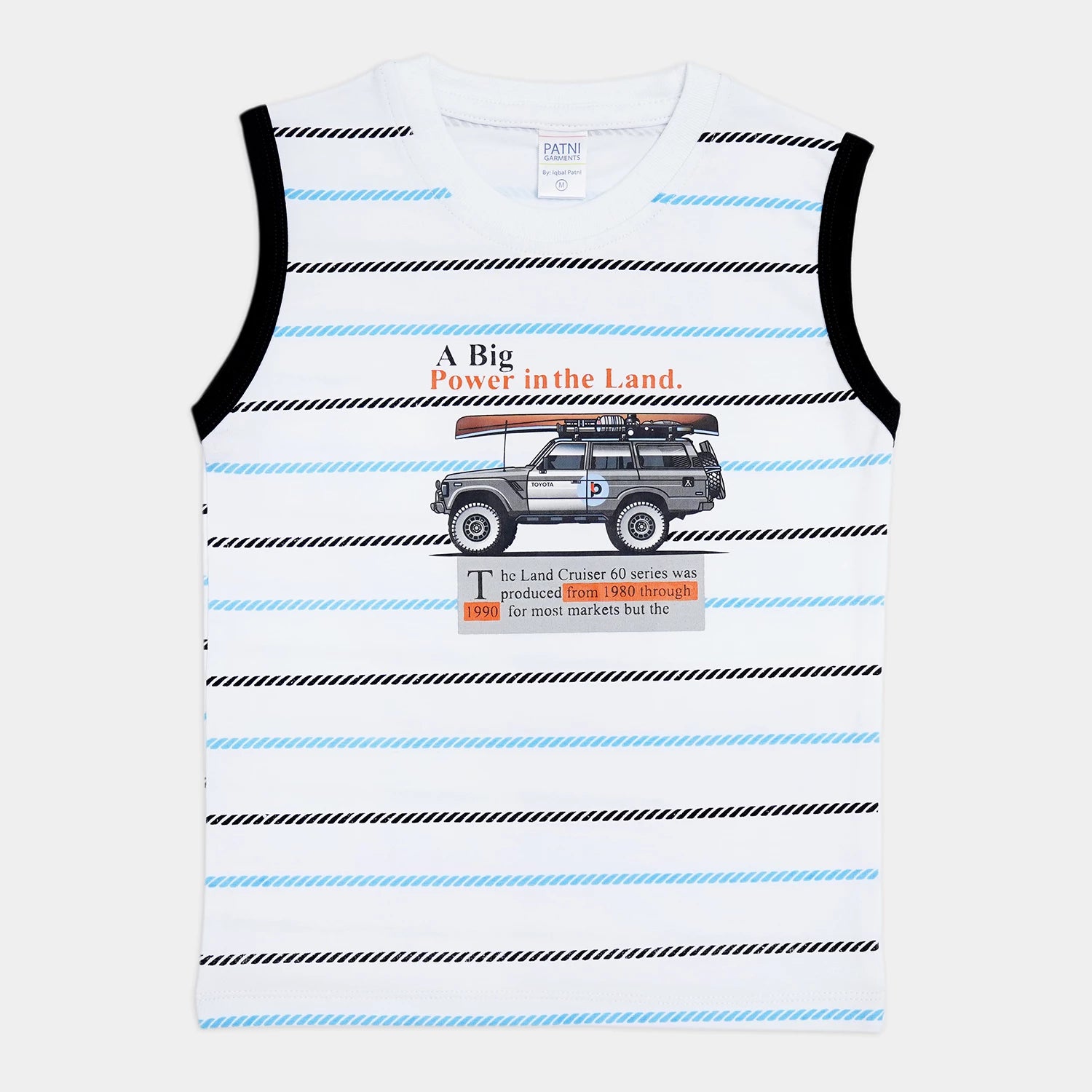 Kids’ 2-Piece Suit – Sleeveless Shirt & Shorts (Jeep Design)
