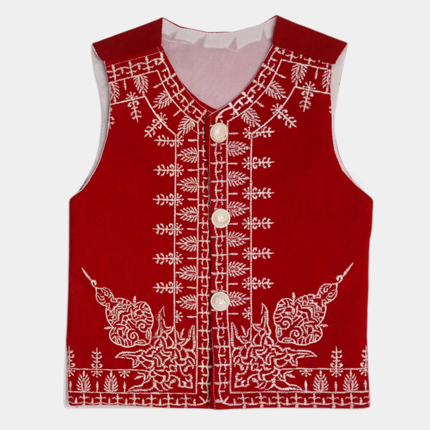 Kids 3-Piece Kurta Shalwar Waistcoat Set