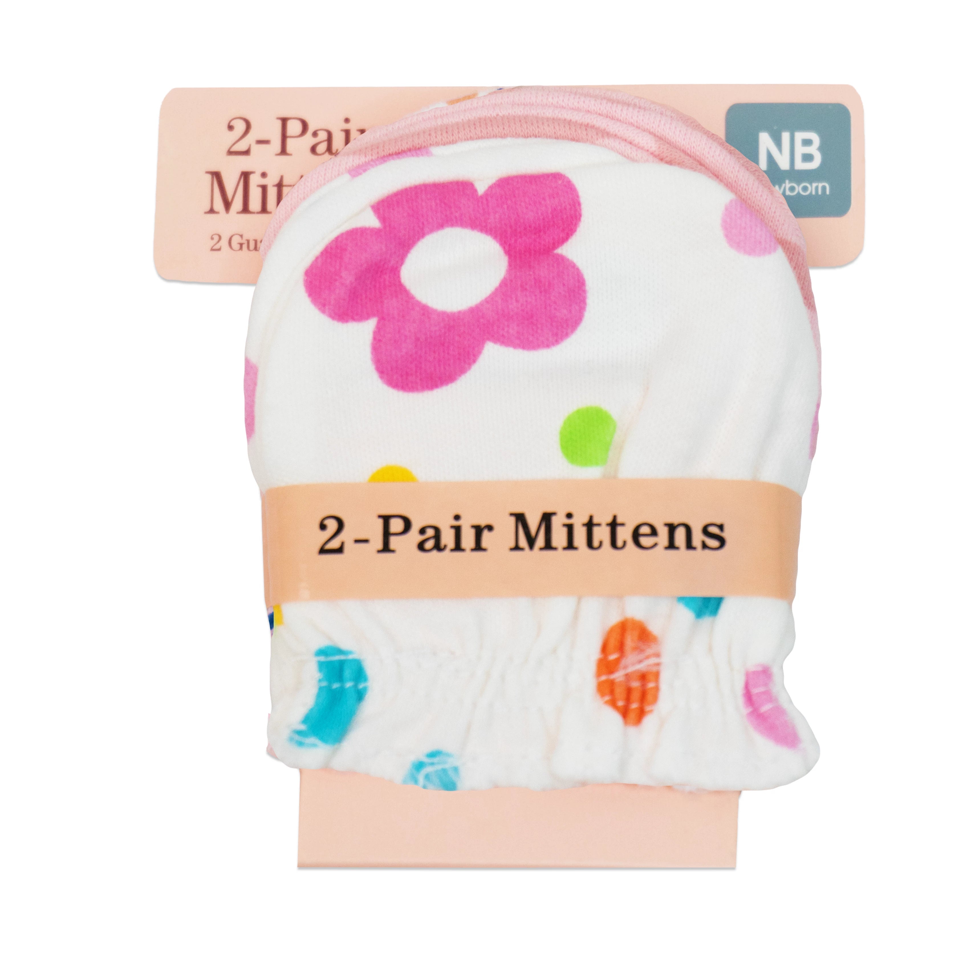 Baby Cotton Mittens Pack of 2