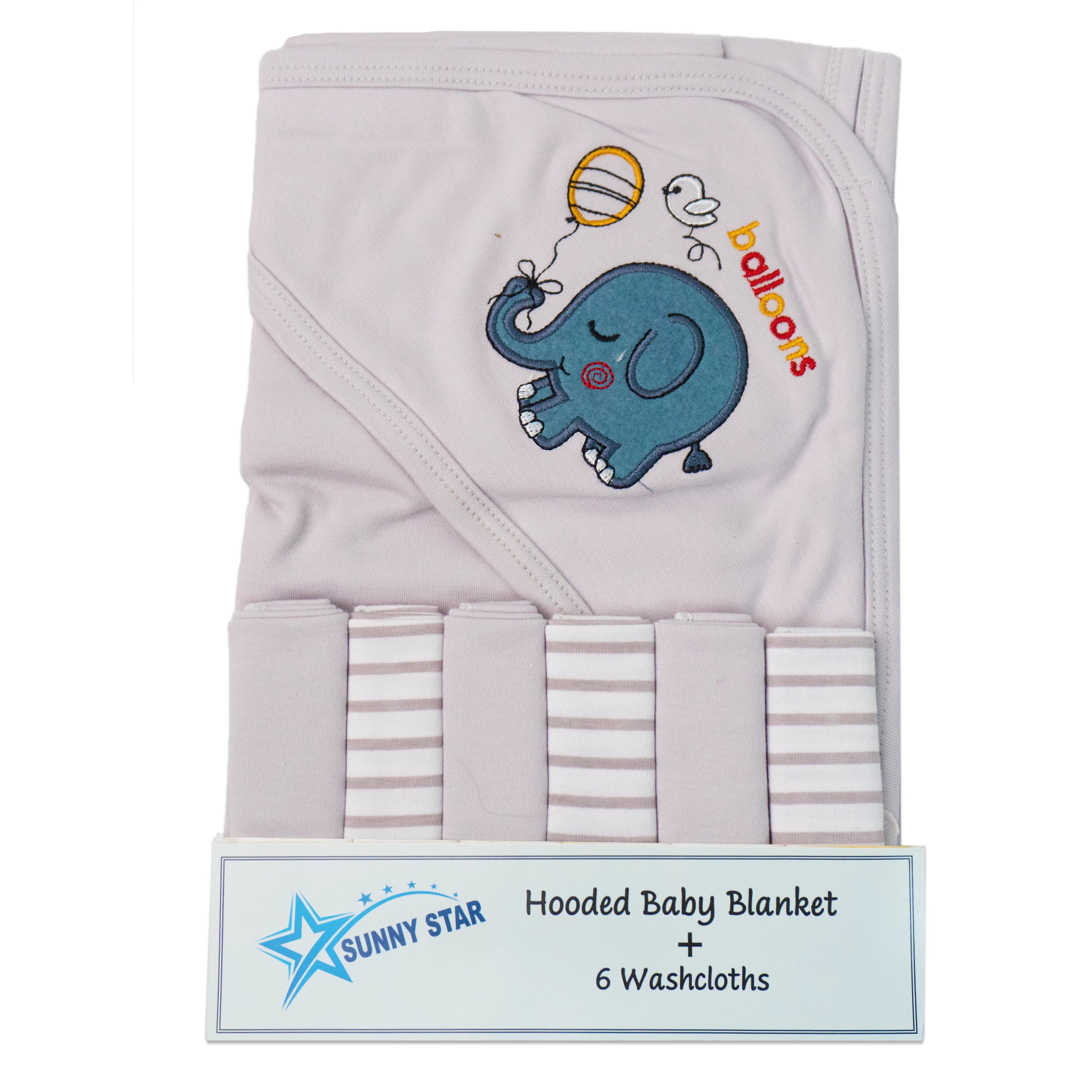 Sunny Star Baby 7 Pcs Towel Set | Soft & Absorbent Towels for Newborns