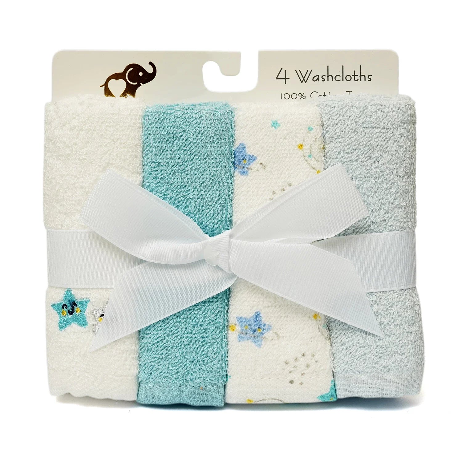 Baby Face Towels – Pack of 4 Soft Washcloths