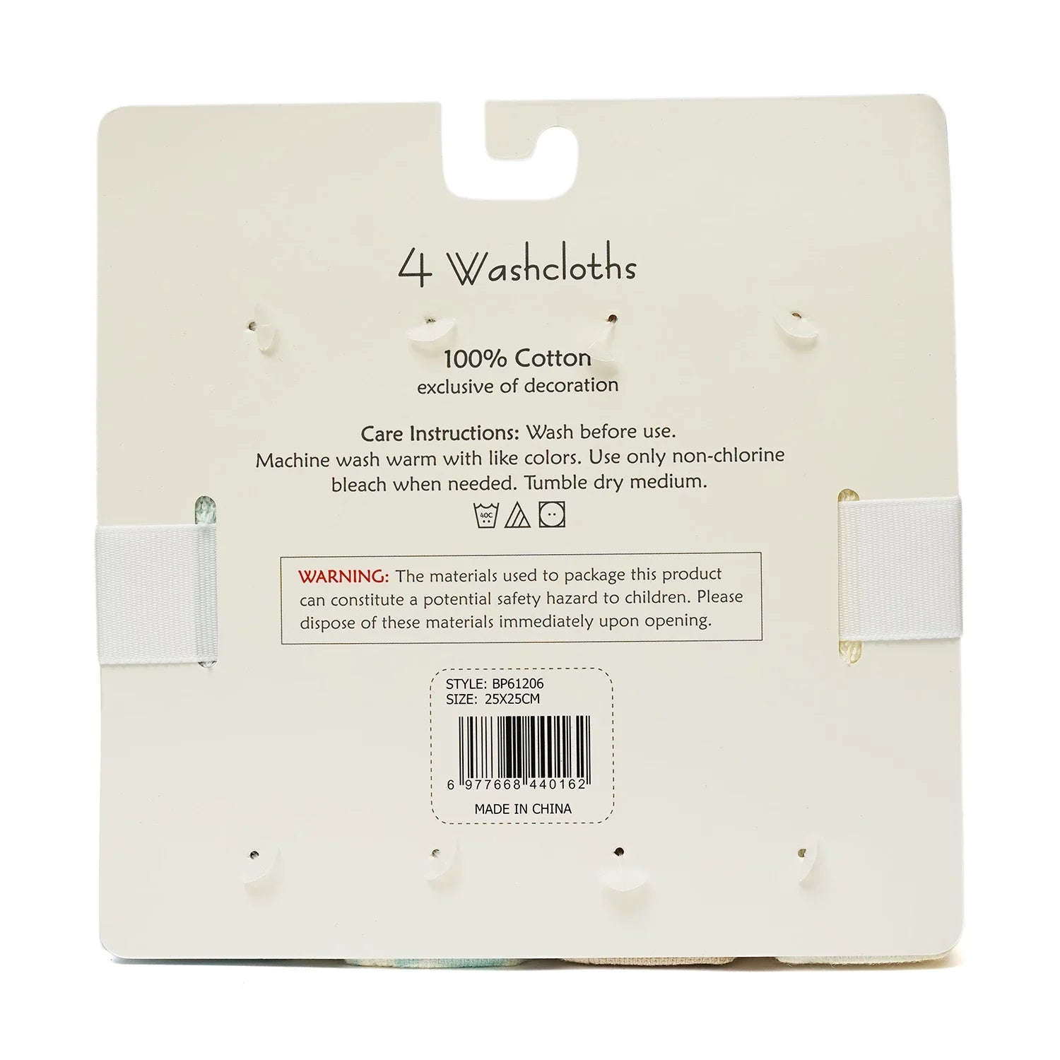 Baby Face Towels – Pack of 4 Soft Washcloths