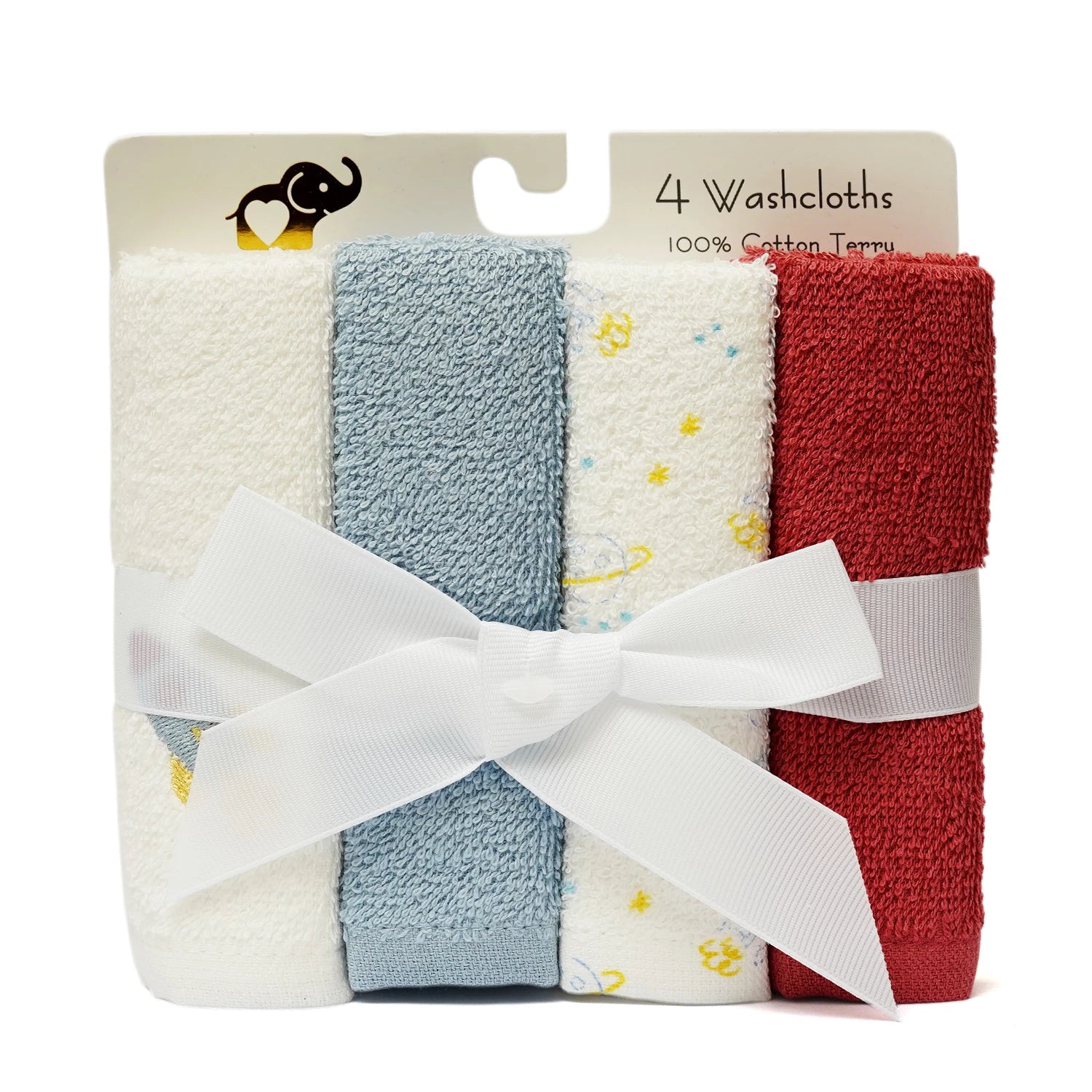 Baby Face Towels – Pack of 4 Soft Washcloths