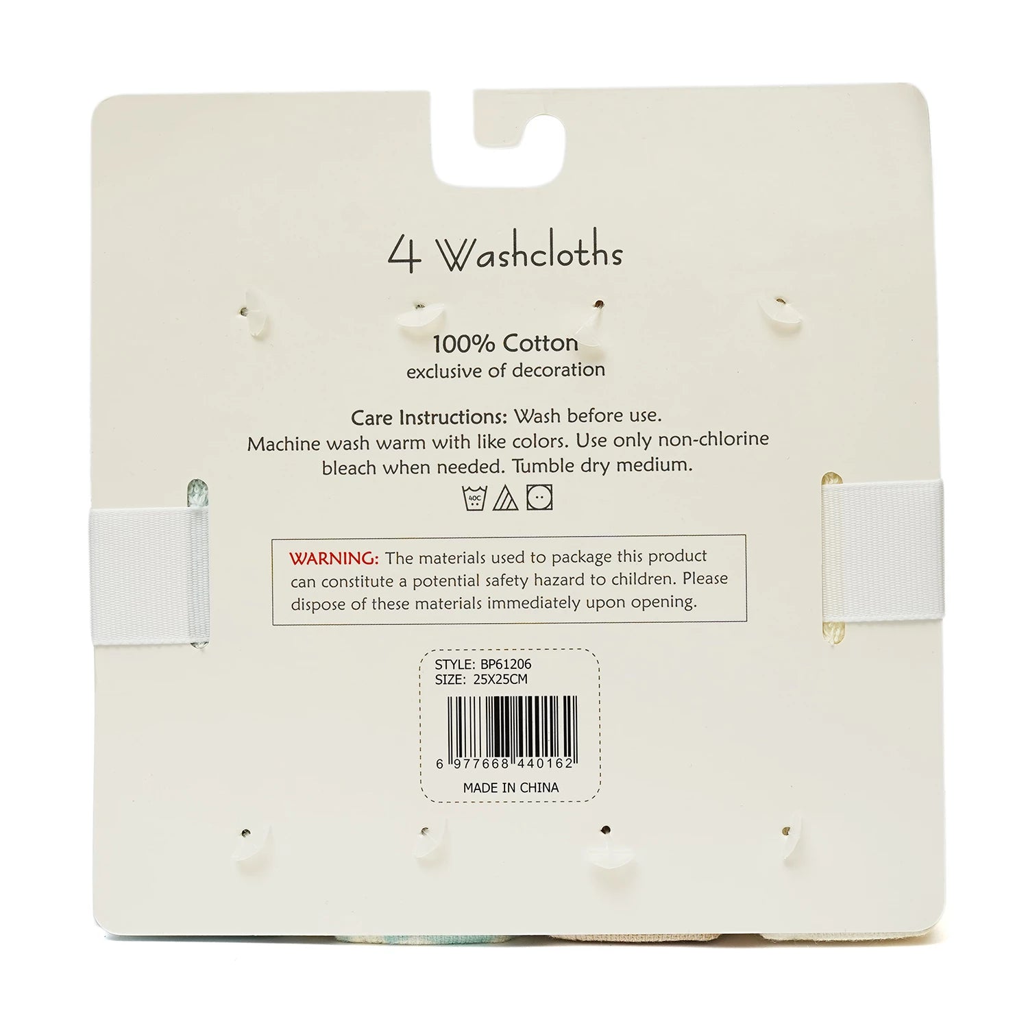 Baby Face Towels – Pack of 4 Soft Washcloths