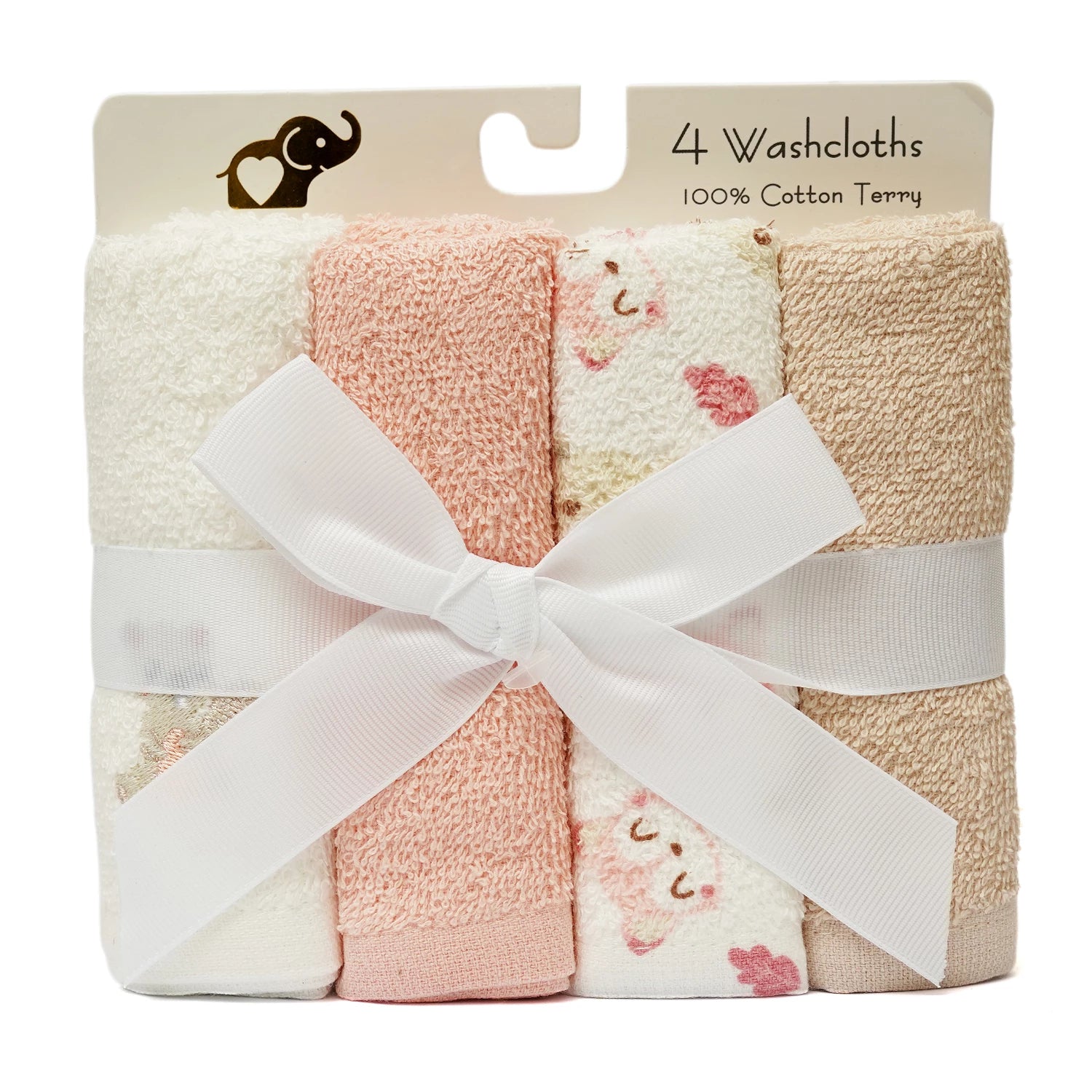 Baby Face Towels – Pack of 4 Soft Washcloths