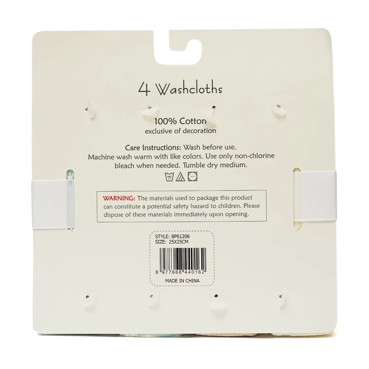 Baby Face Towels – Pack of 4 Soft Washcloths