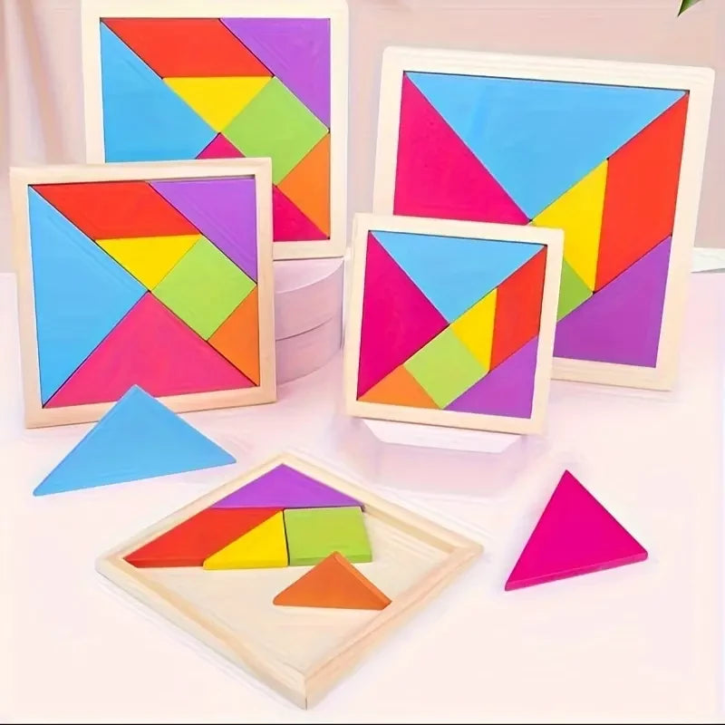 Wooden Tangram Puzzle for Kids