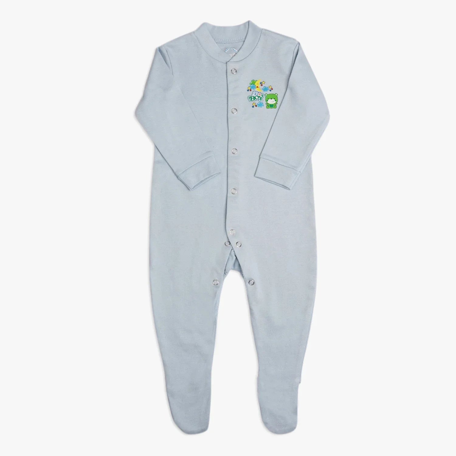 Boys 3-Piece Cotton Sleep Suit Romper Set with Socks