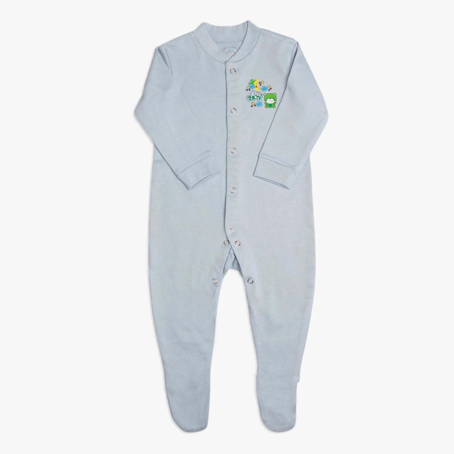 Boys 3-Piece Cotton Sleep Suit Romper Set with Socks