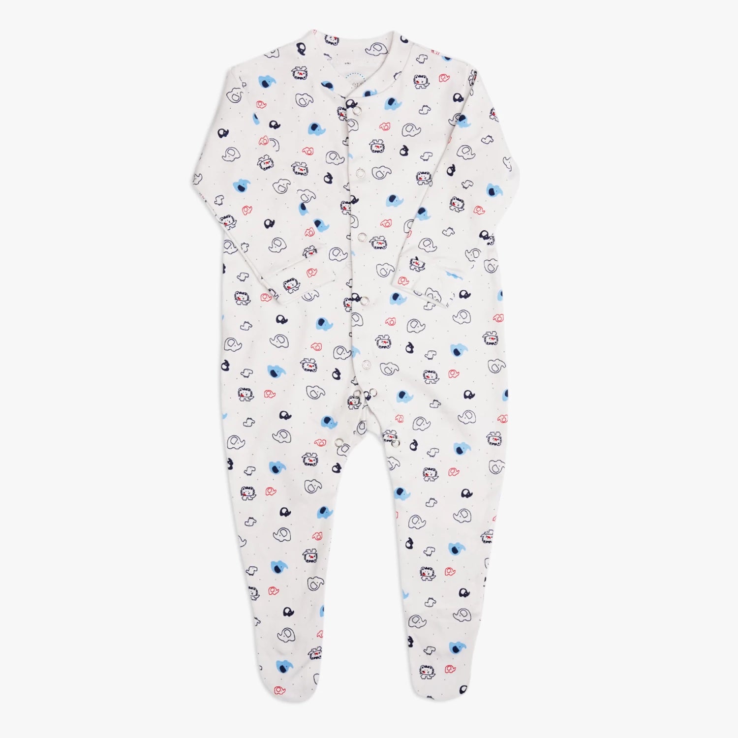 Boys 3-Piece Cotton Sleep Suit Romper Set with Socks