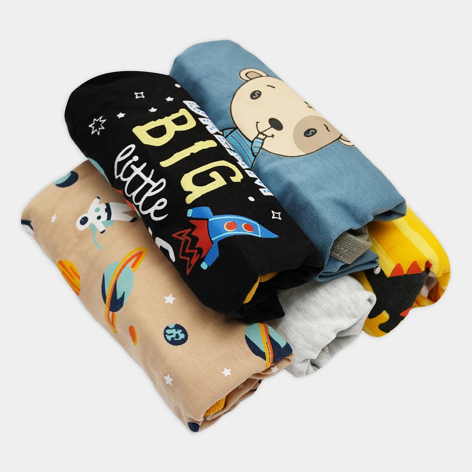 5-Pack Printed Mini Rompers