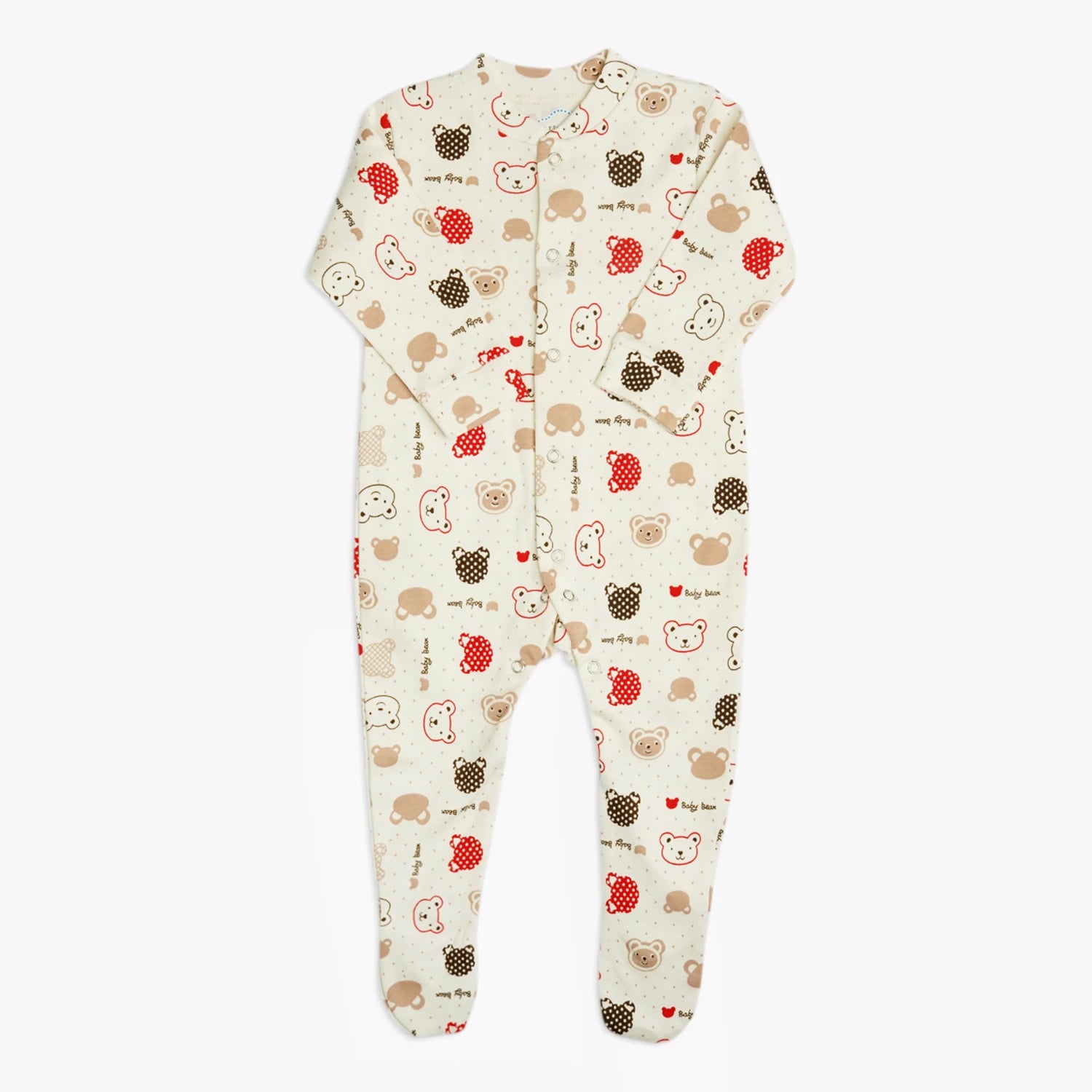 Girls 3-Piece Cotton Sleep Suit Romper Set with Socks