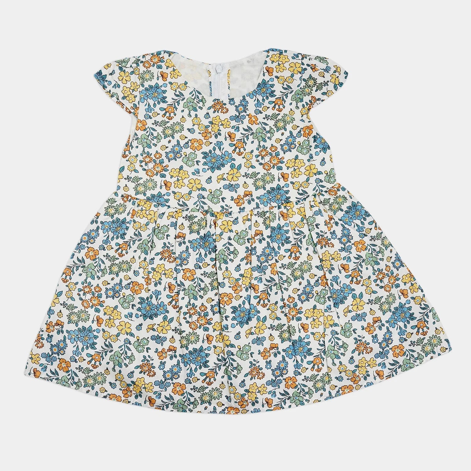 Girl’s Sleeveless Frock with Ribbon