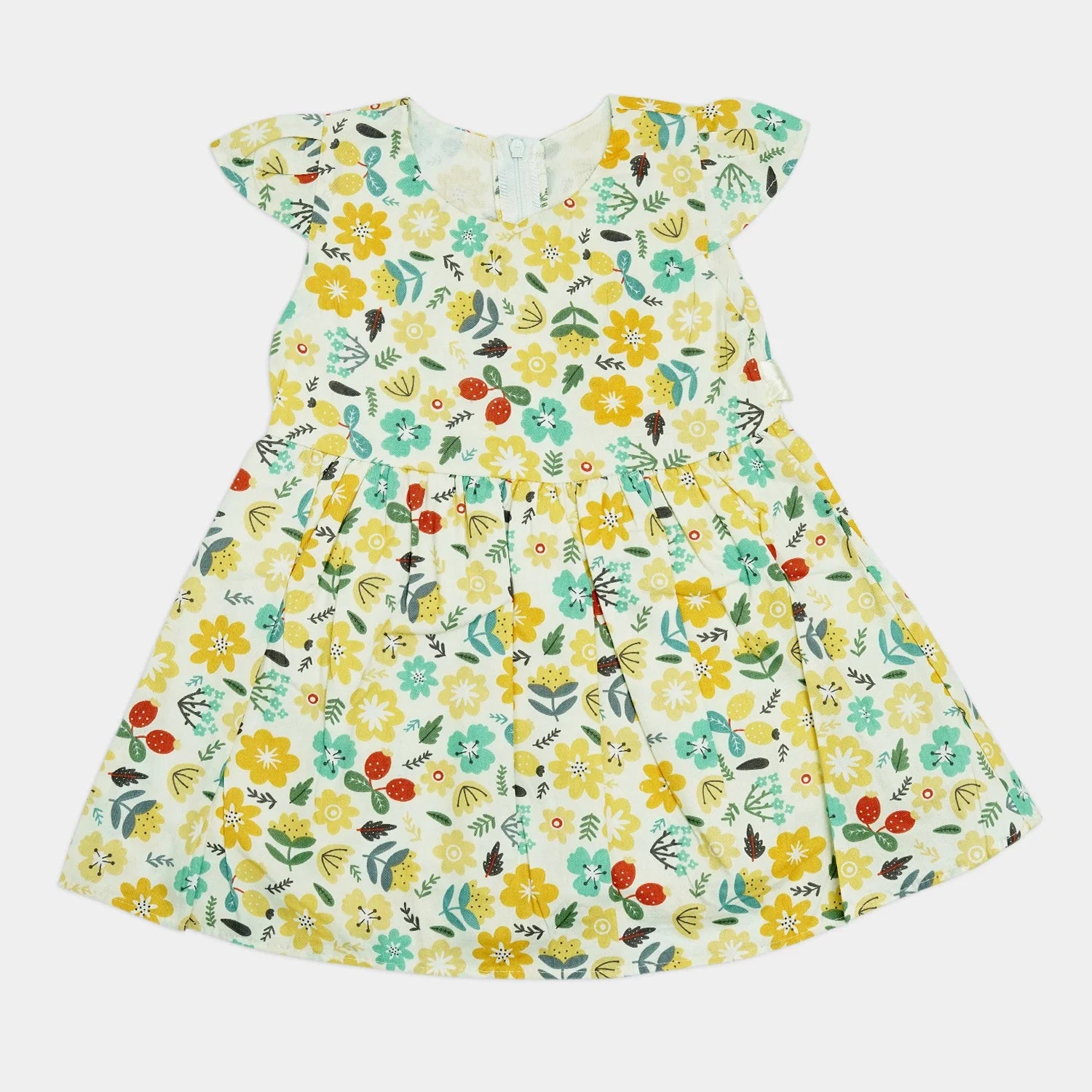 Girl’s Sleeveless Frock with Ribbon