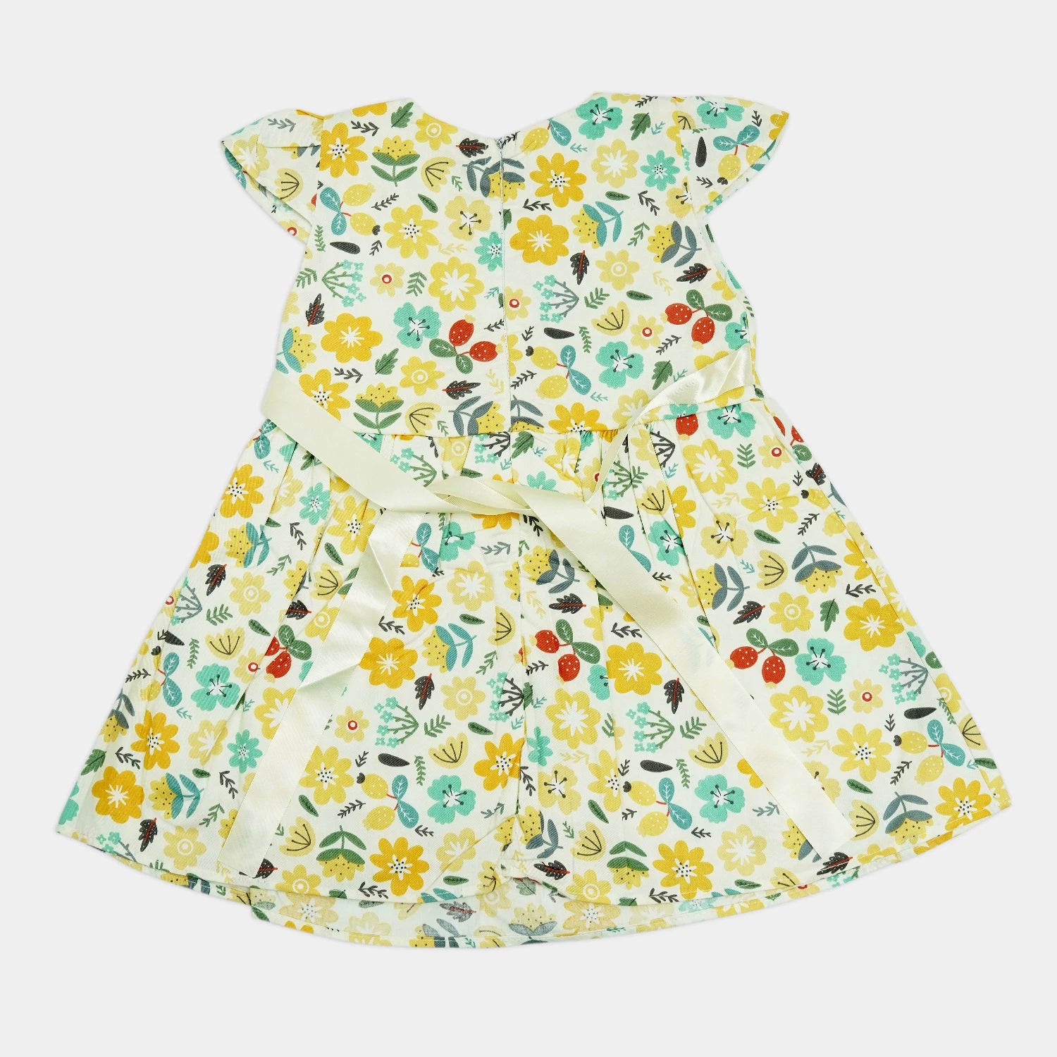 Girl’s Sleeveless Frock with Ribbon