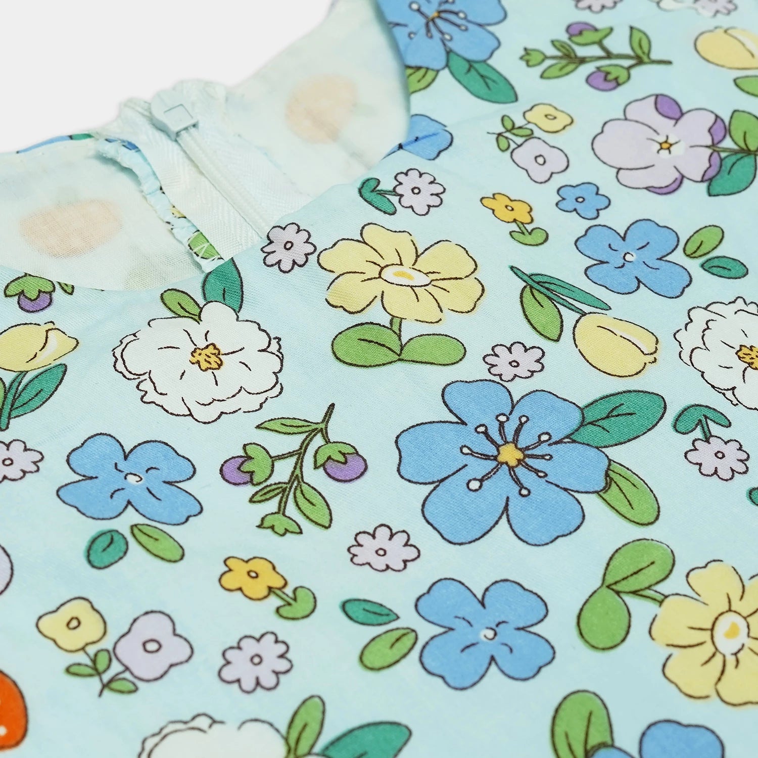 Girl’s Sleeveless Frock with Ribbon