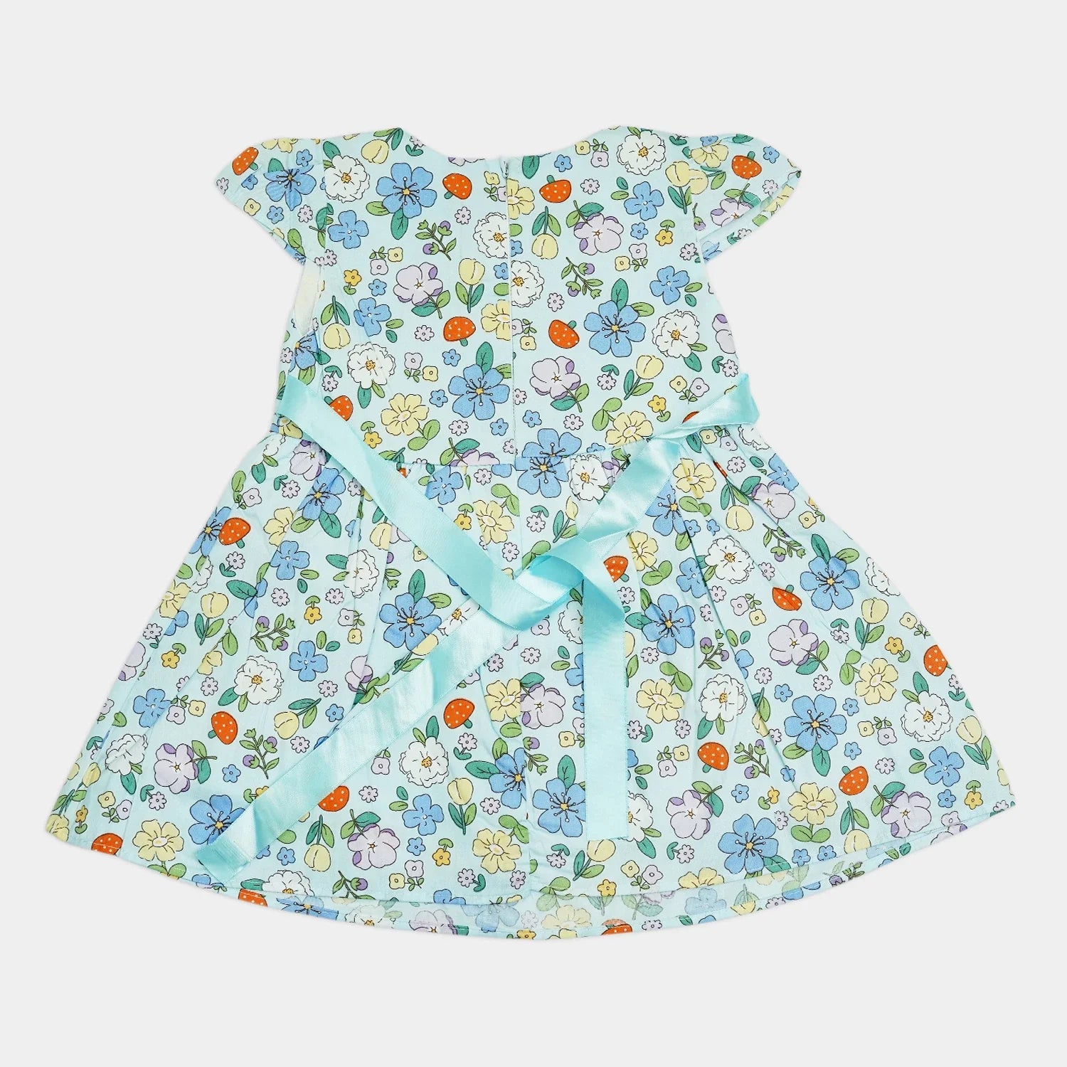 Girl’s Sleeveless Frock with Ribbon