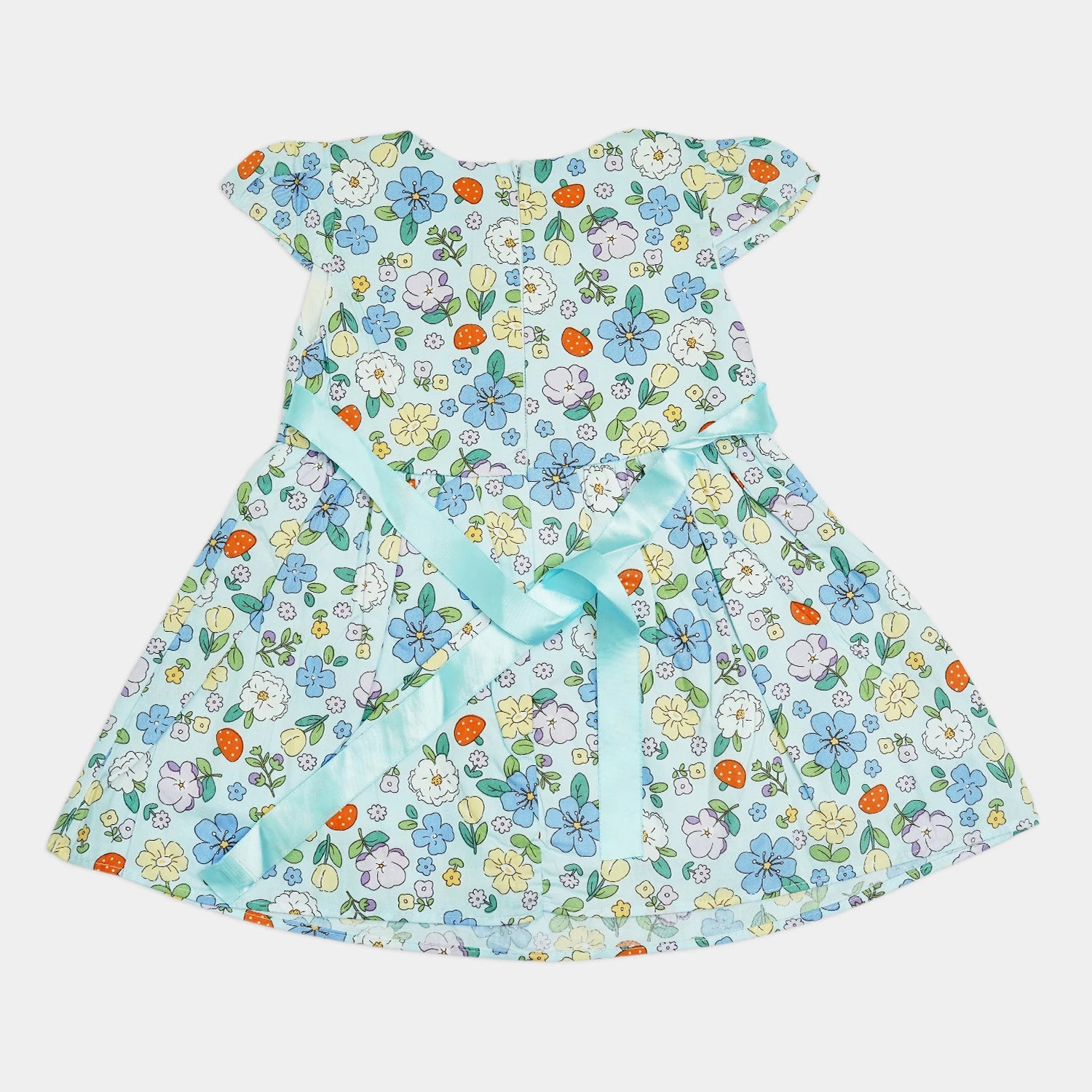 Girl’s Sleeveless Frock with Ribbon