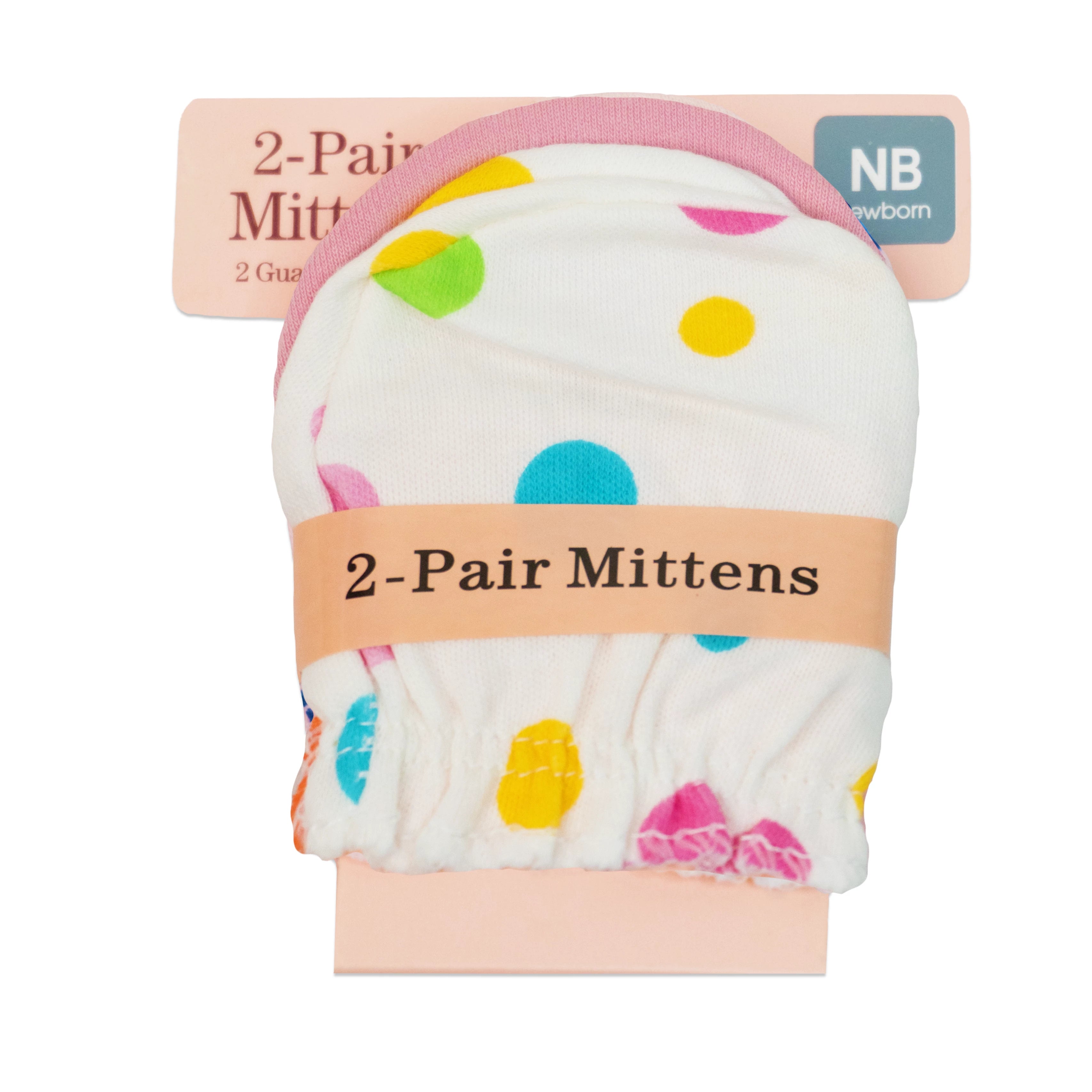 Baby Cotton Mittens Pack of 2