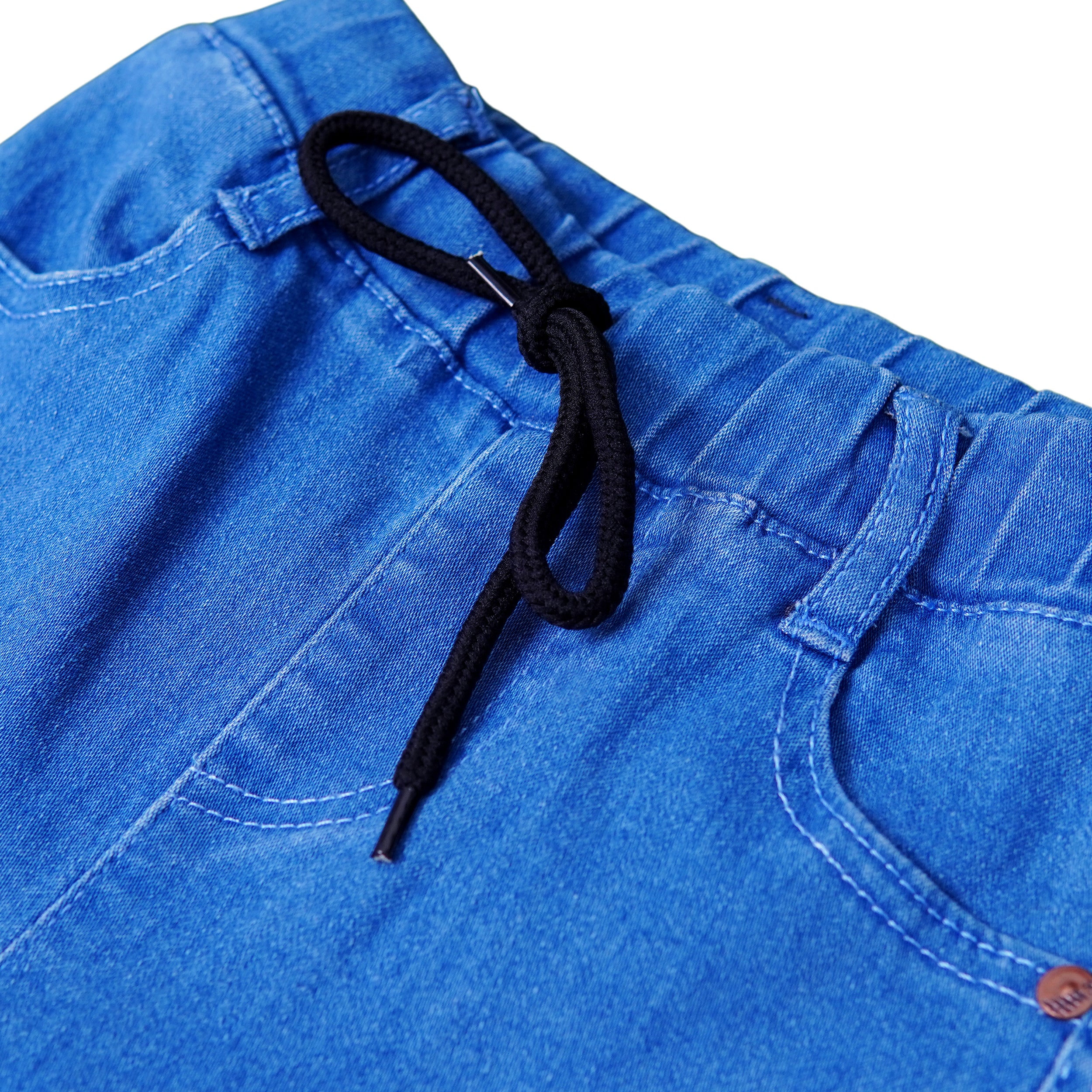 Kids Imported Ribbed Jeans - Blue