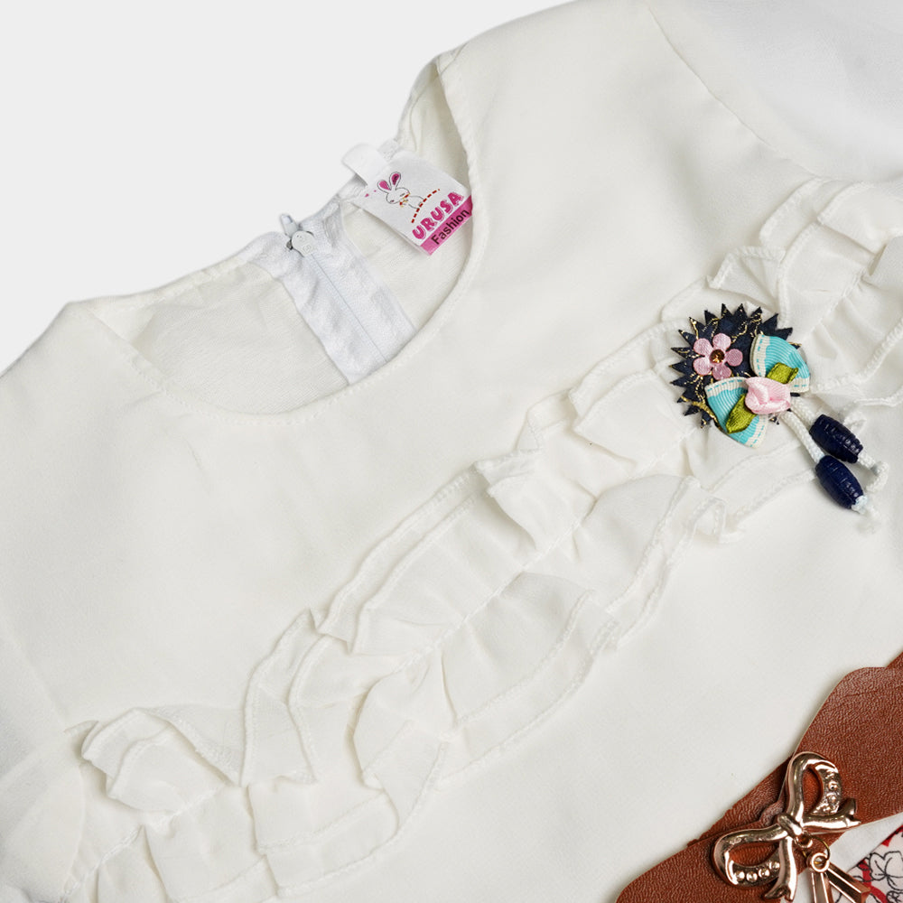 Elegant chiffon frock for girls