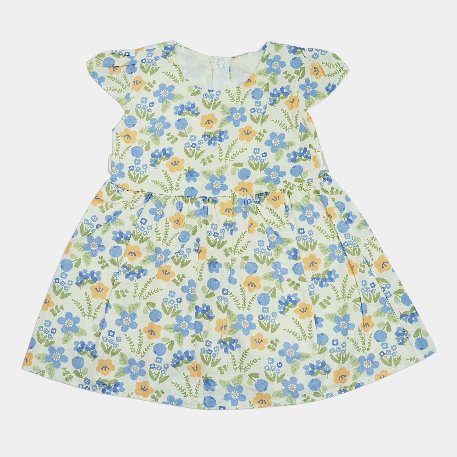 Girl’s Sleeveless Frock with Ribbon