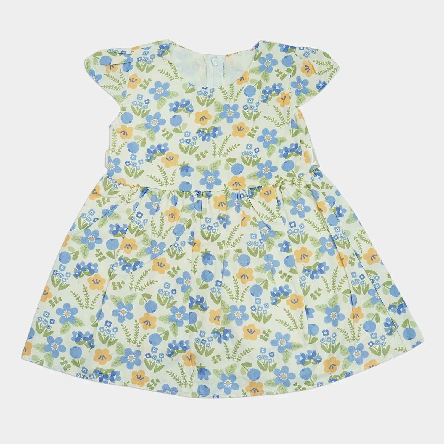 Girl’s Sleeveless Frock with Ribbon