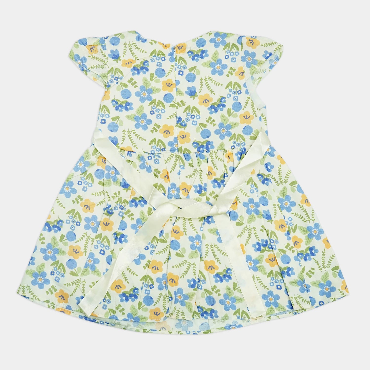 Girl’s Sleeveless Frock with Ribbon