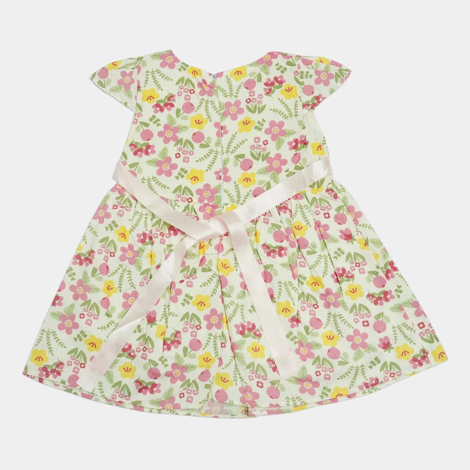 Girl’s Sleeveless Frock with Ribbon