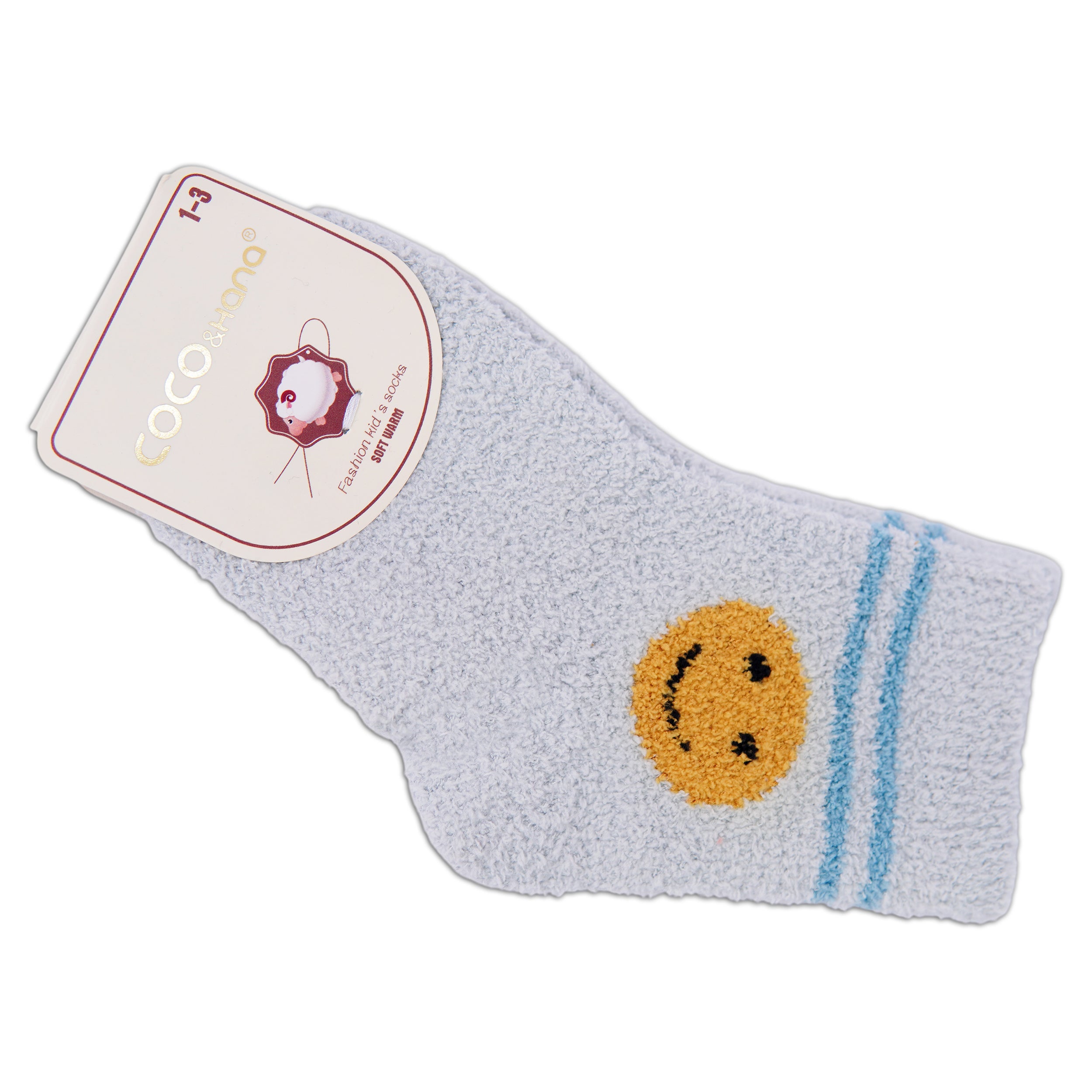 Unisex Kids Wool Socks (Smiley Face)
