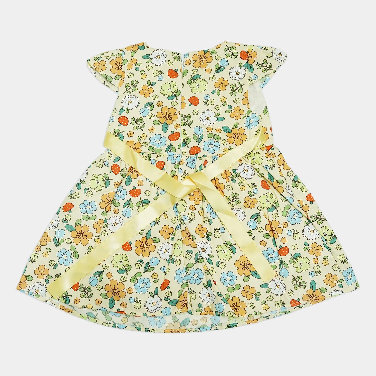 Girl’s Sleeveless Frock with Ribbon