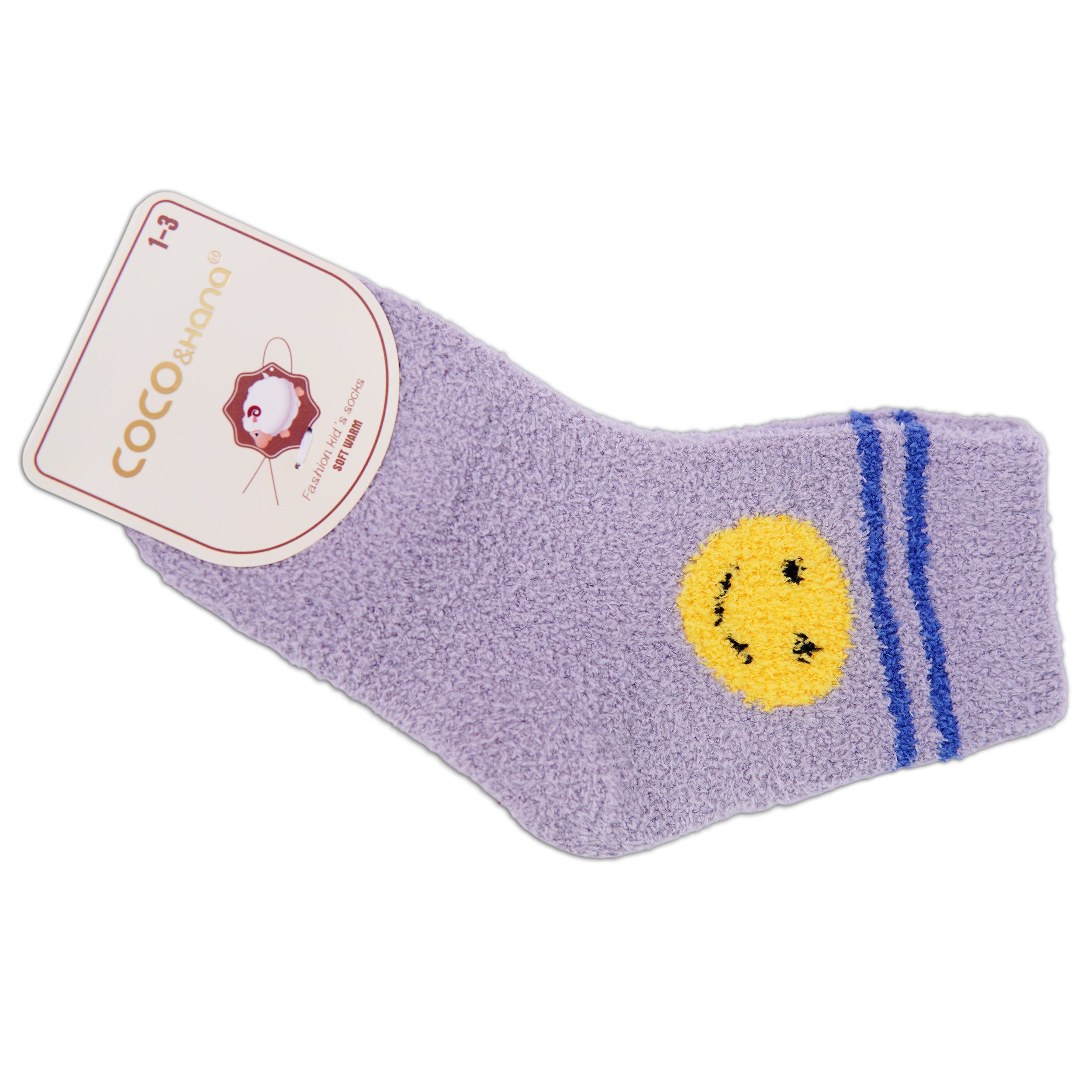 Unisex Kids Wool Socks (Smiley Face)