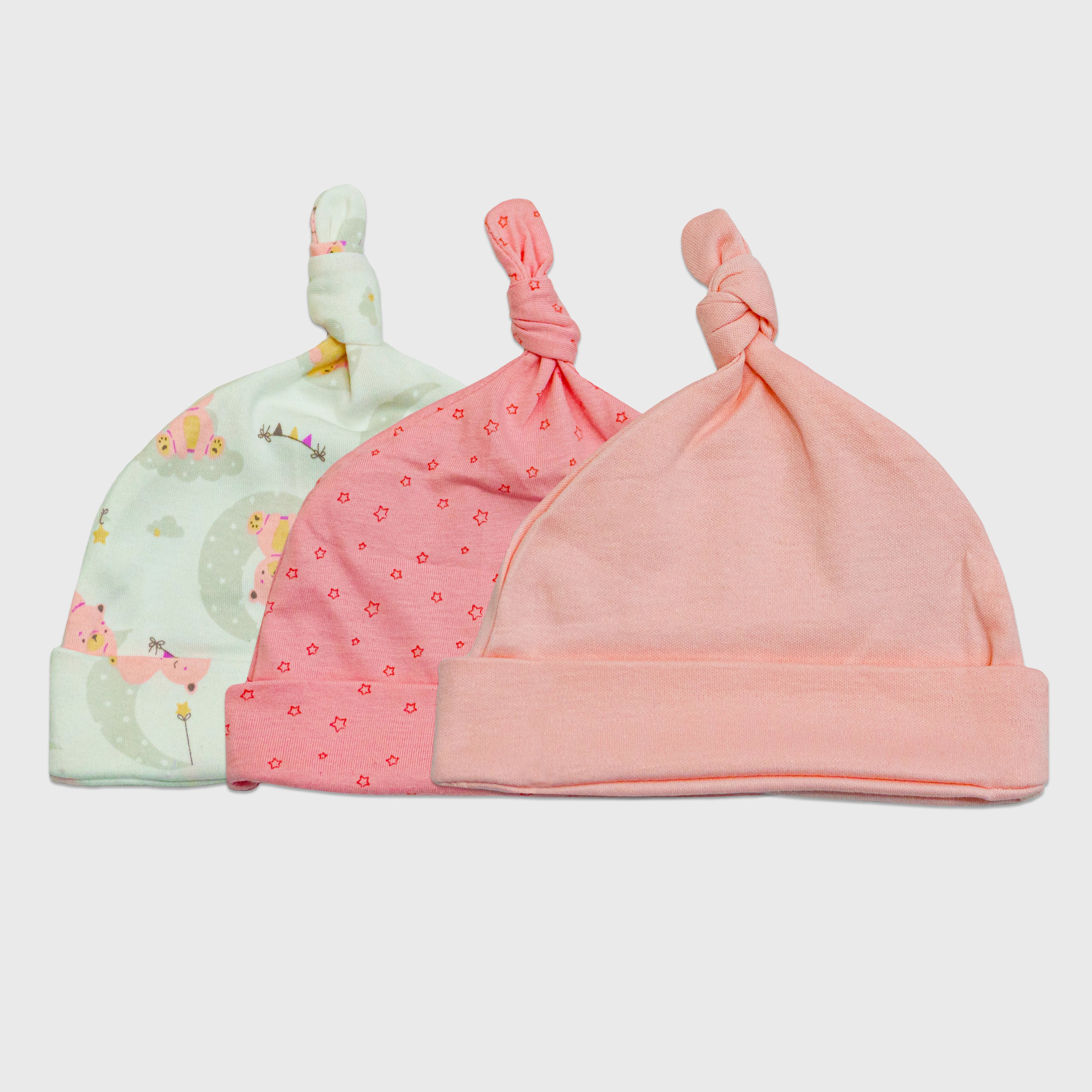 Baby Caps Set – 3 Pieces