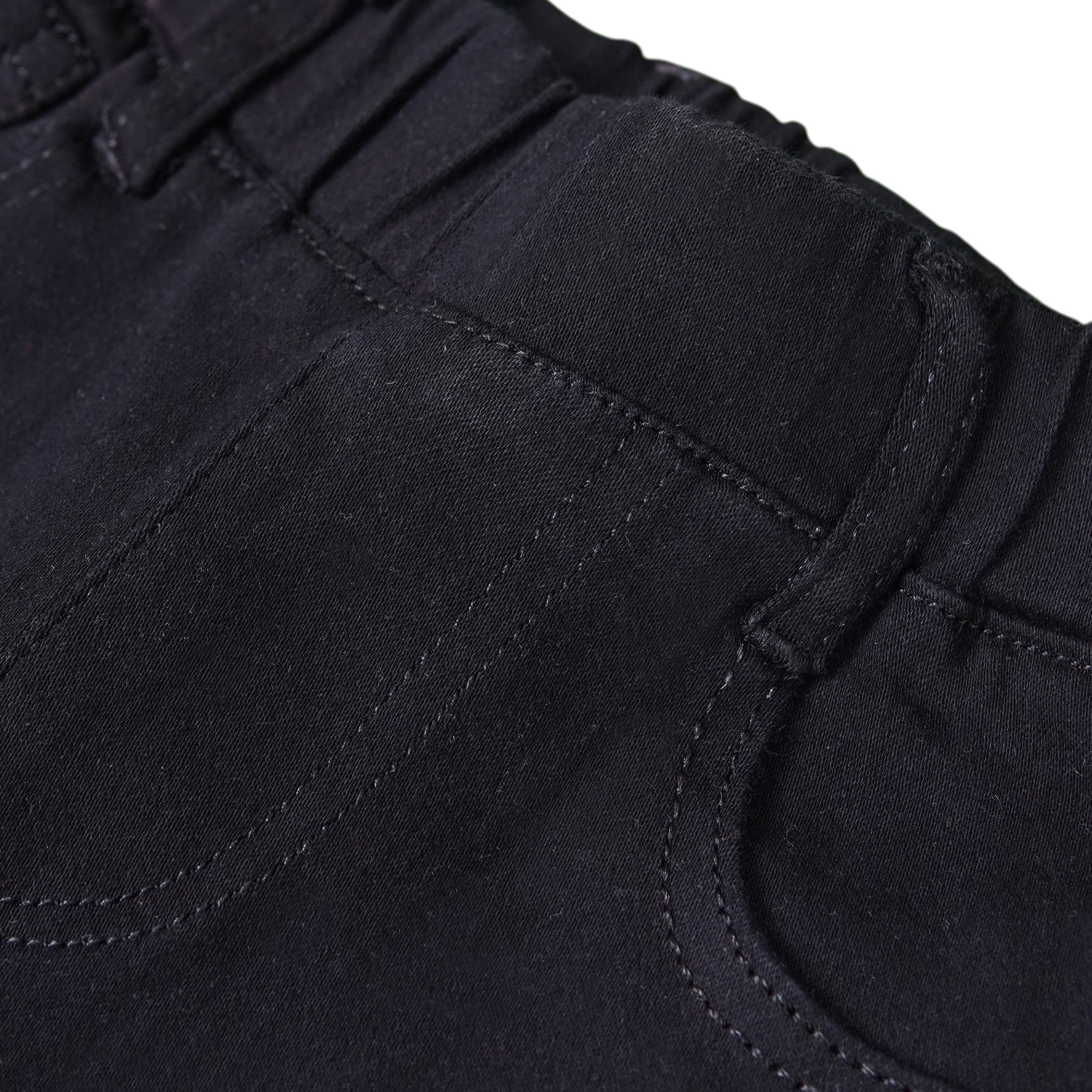 Kids Imported Ribbed Jeans - Black