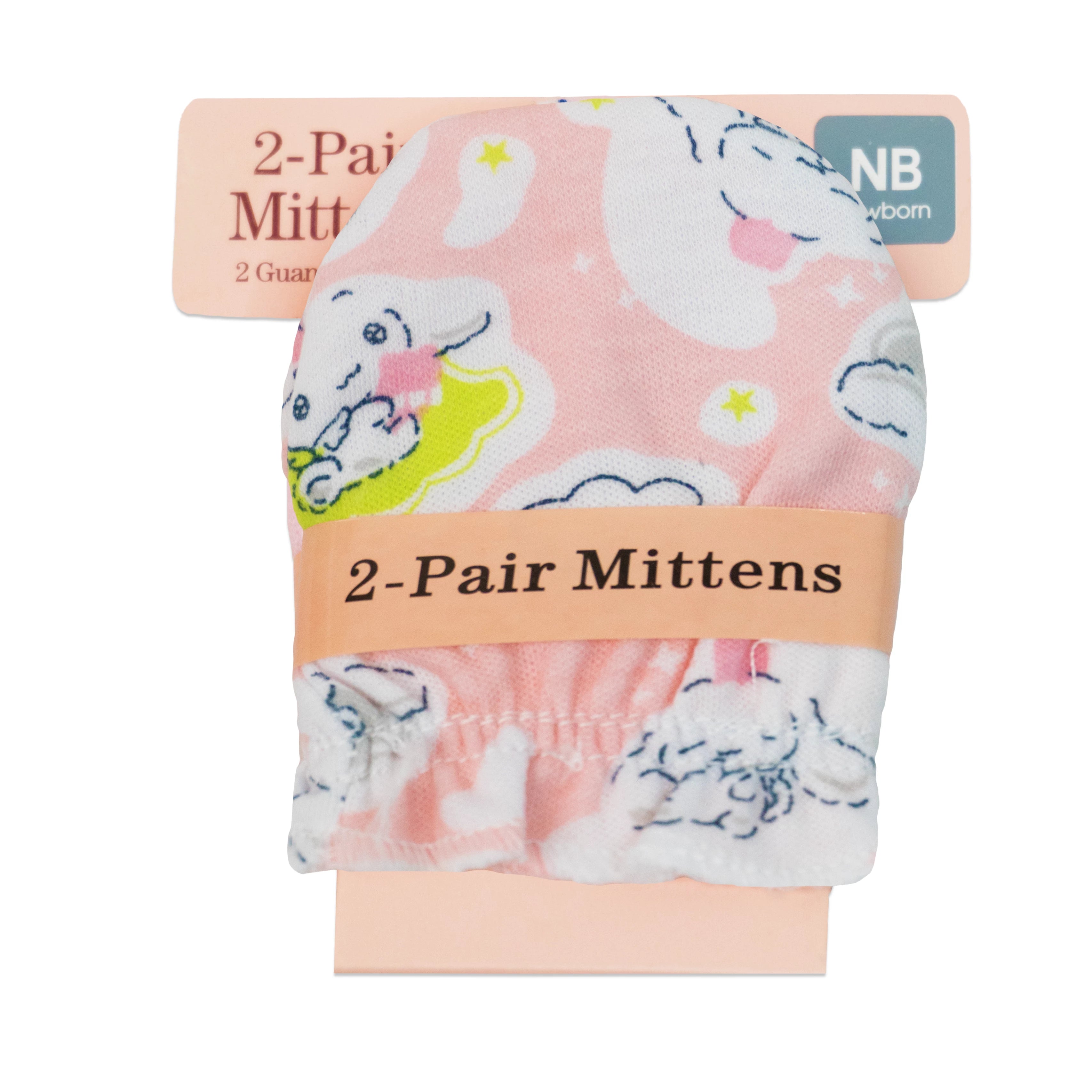 Baby Cotton Mittens Pack of 2