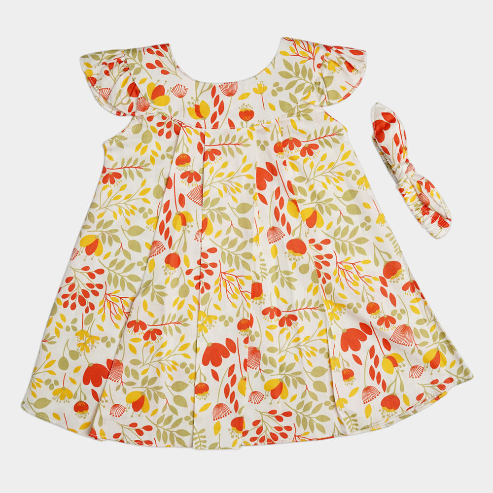 Girl Frock with Shorts and Bow