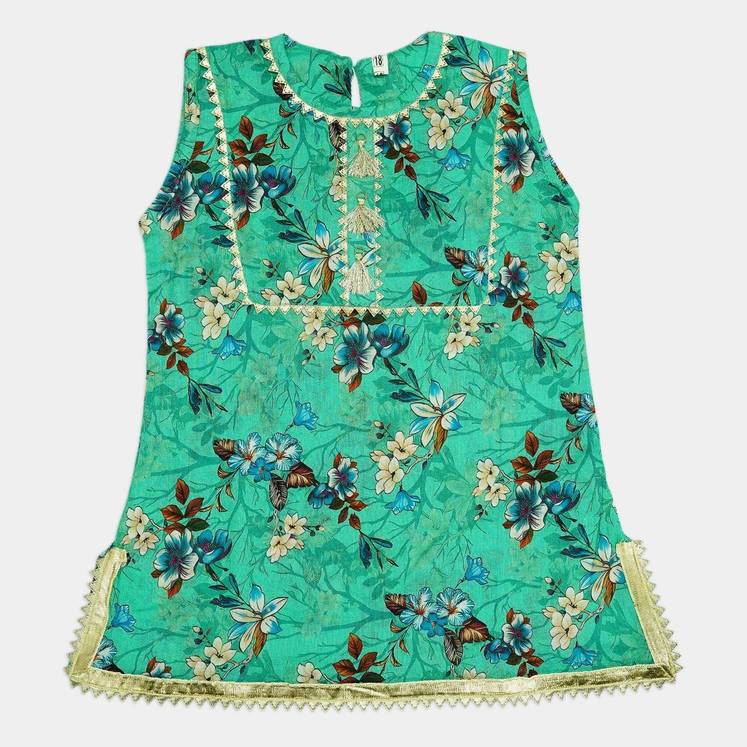 WE Fashion Girls’ 3-Piece Suit – Plazzo, Kameez & Dupatta
