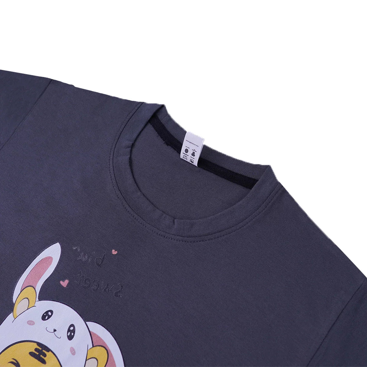 Girls Jersey Cotton Sticker T-Shirt - Pack Of 5