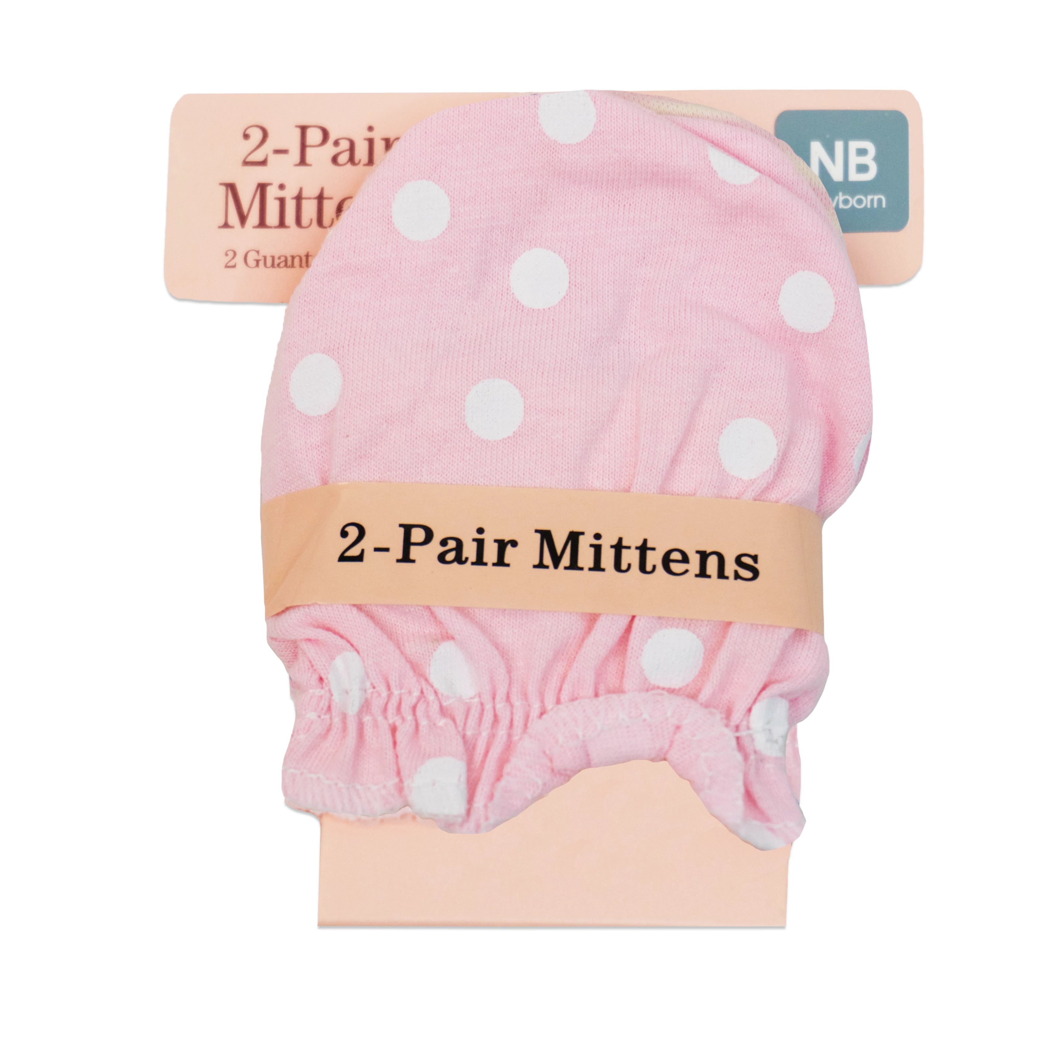 Baby Cotton Mittens Pack of 2
