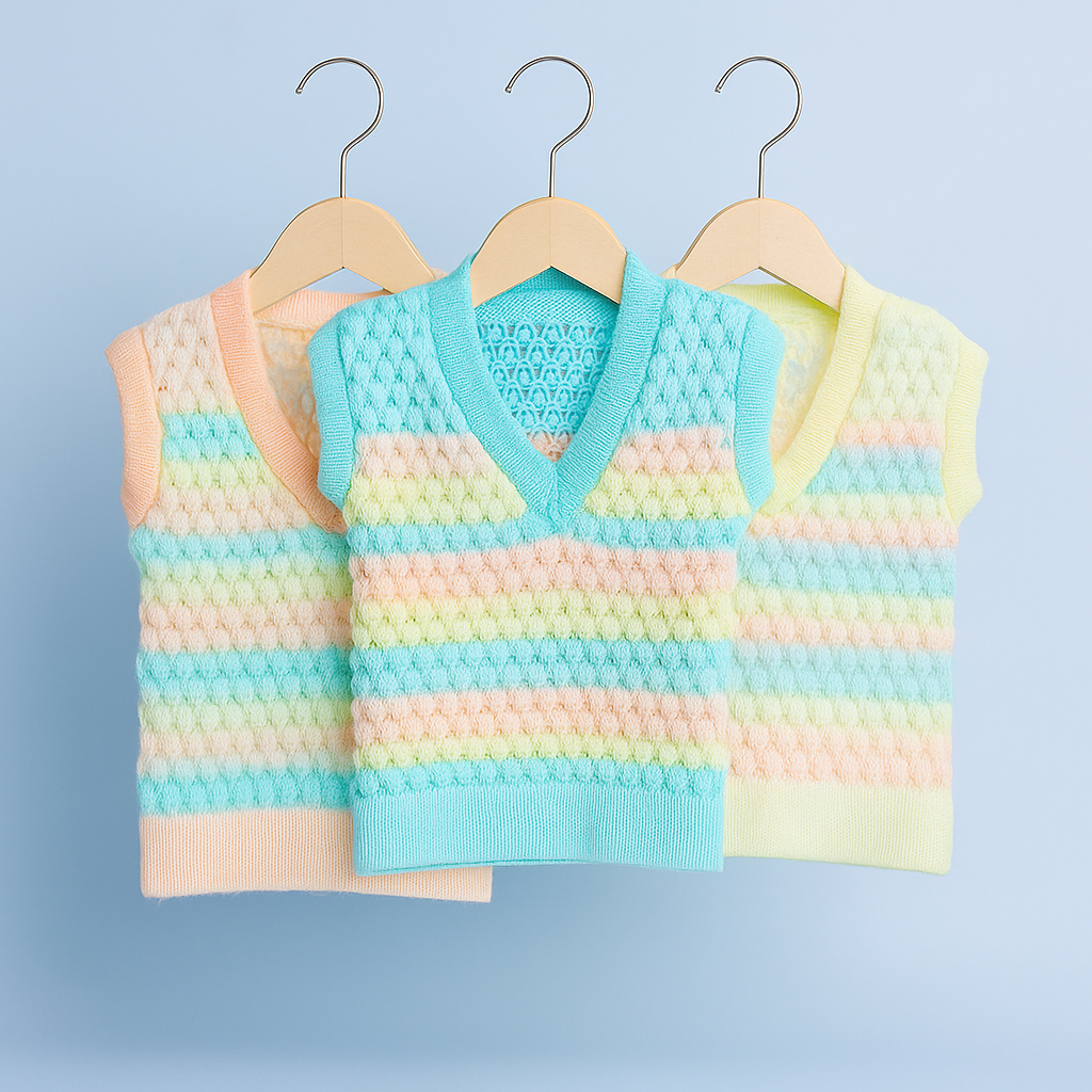 3-pack Striped Wool Sweaters