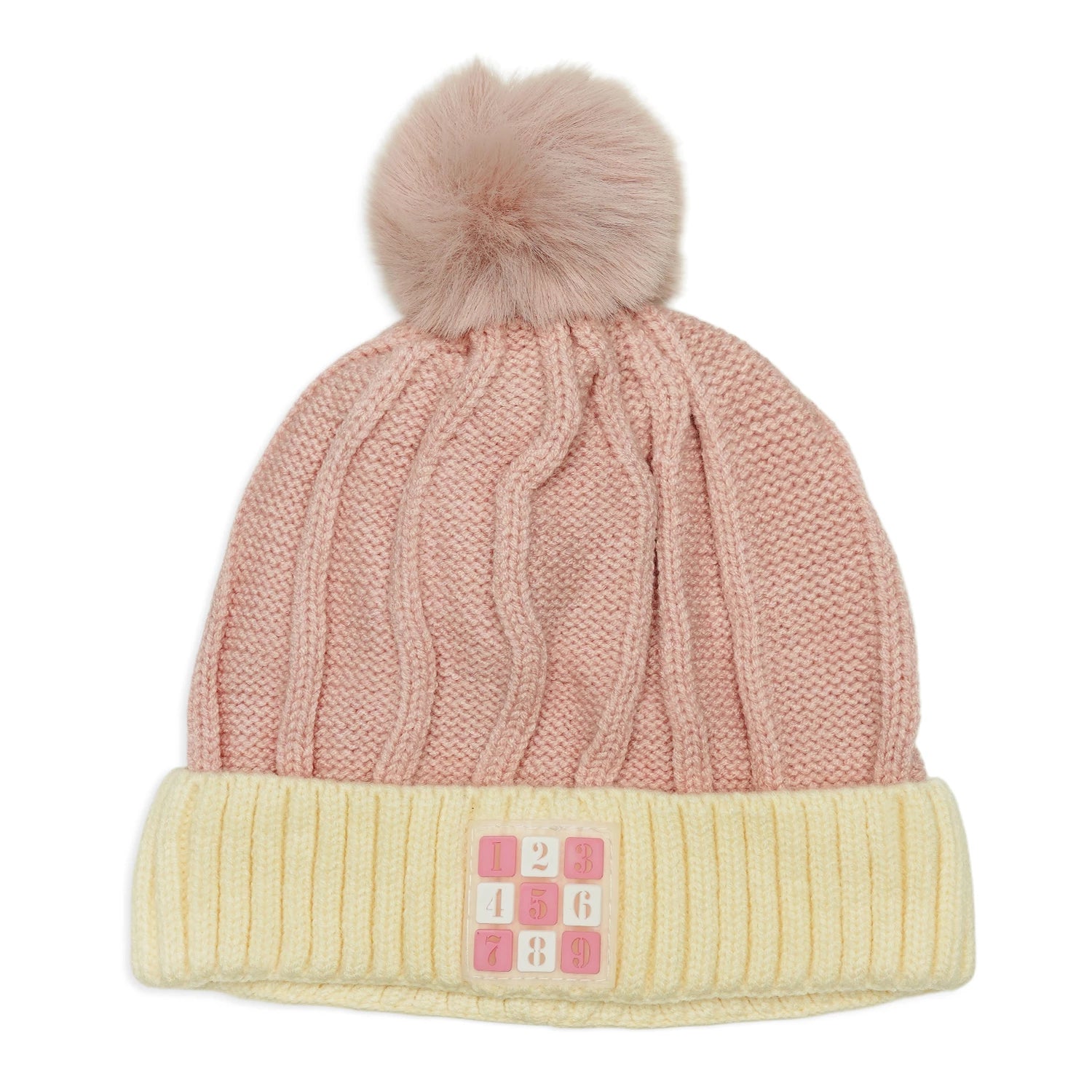 Baby Winter Wool Cap – Numbers Design (6 Months to 3 Years)