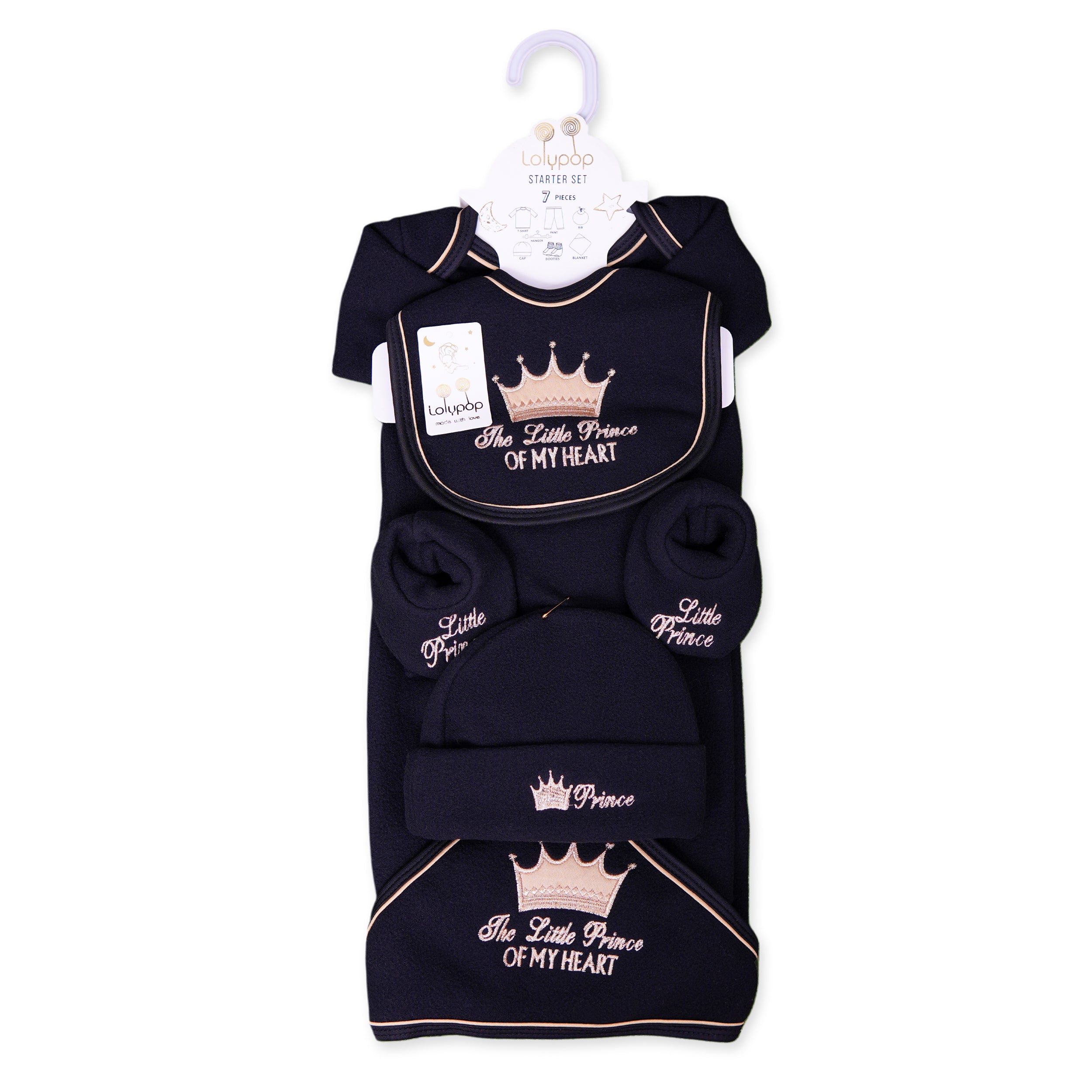 New Born Starter Set 7 Pcs- Black