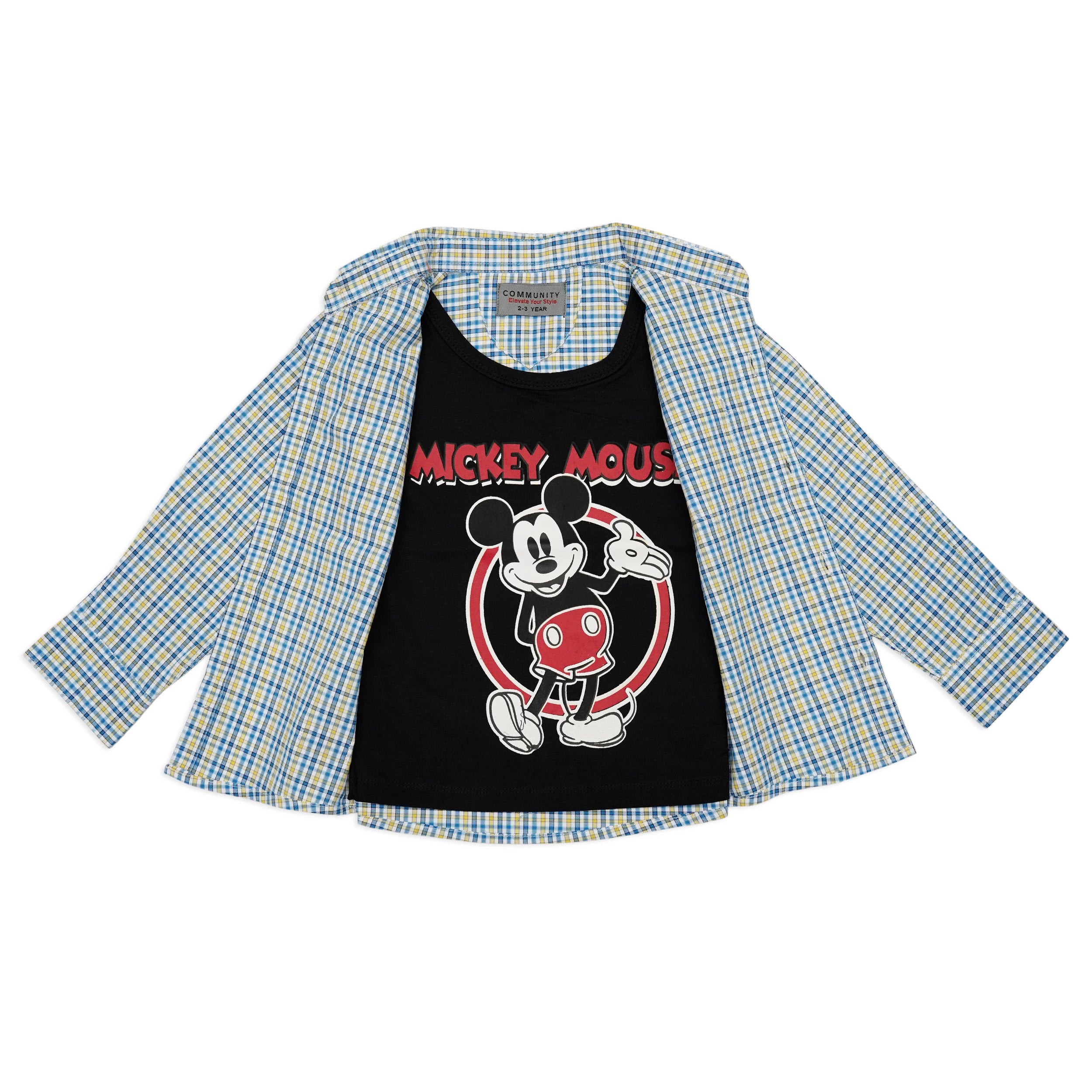 Kids Casual Shirt with T-Shirt – Trendy 2-Piece Outfit