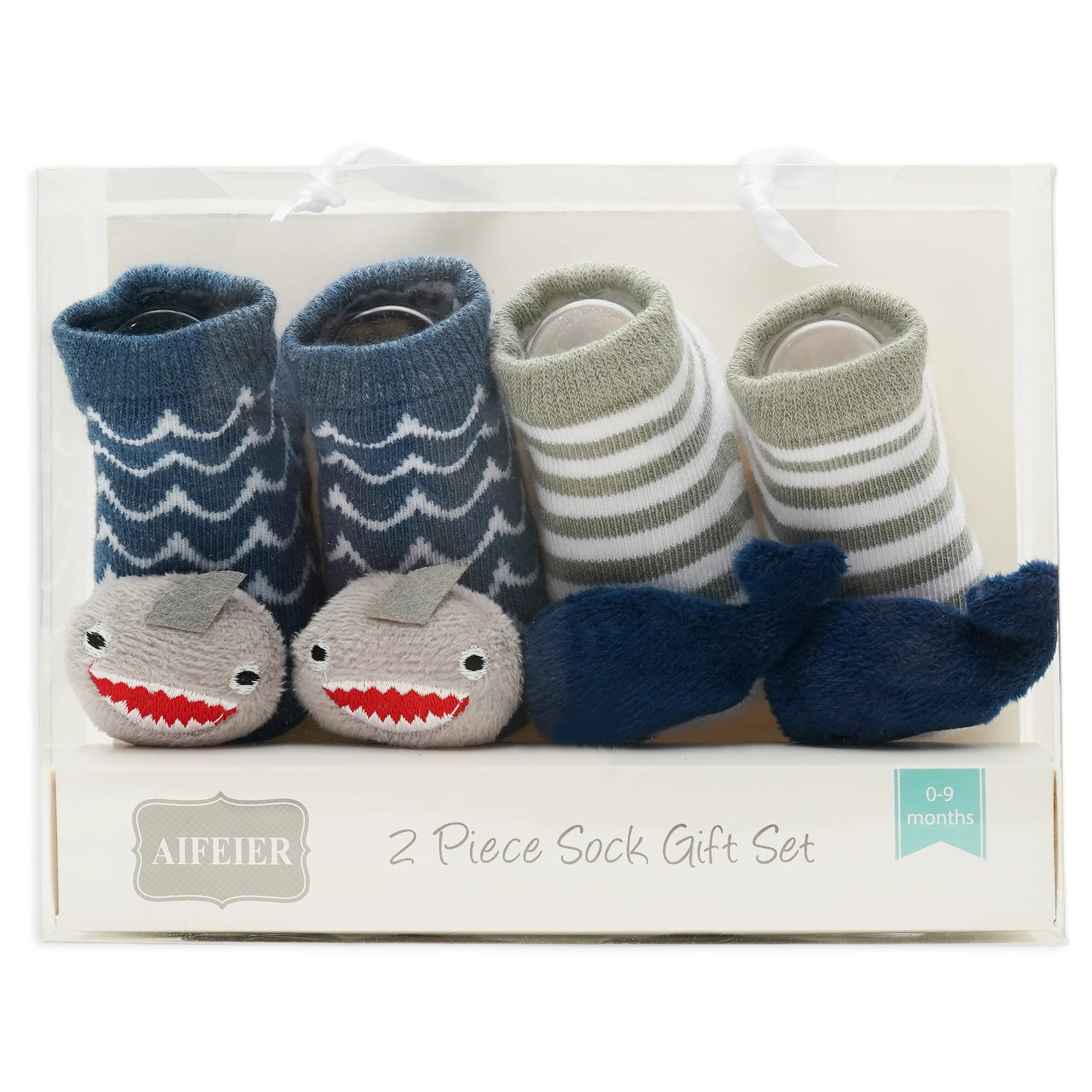 Baby Socks Gift Set – 2-Pair for New Born