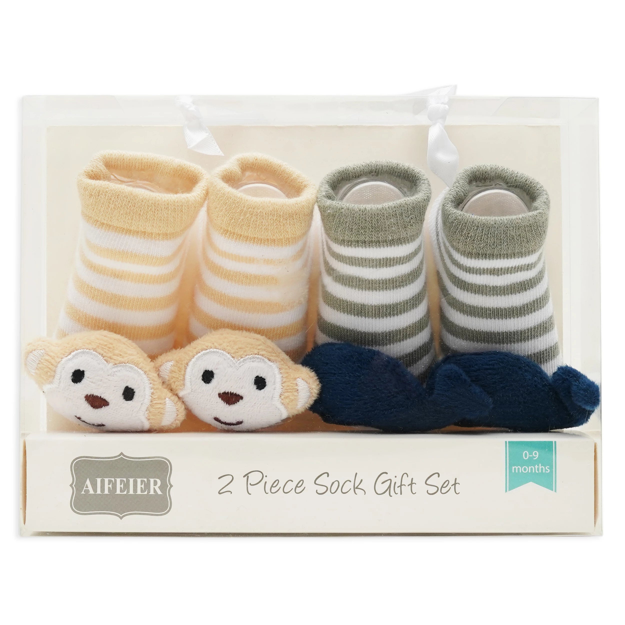 Baby Socks Gift Set – 2-Pair for New Born